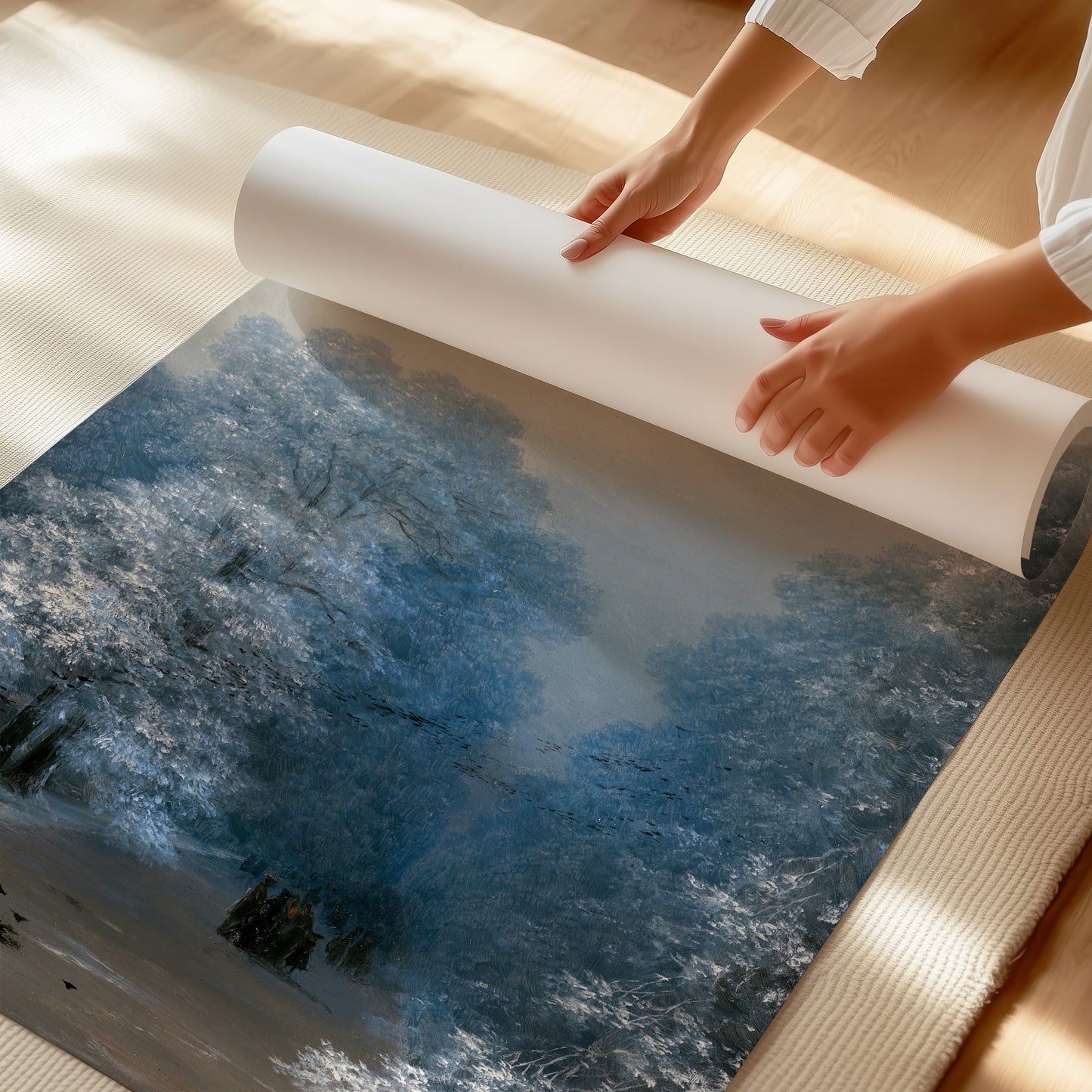 Winter landscape (1876) – Ivan Aivazovsky