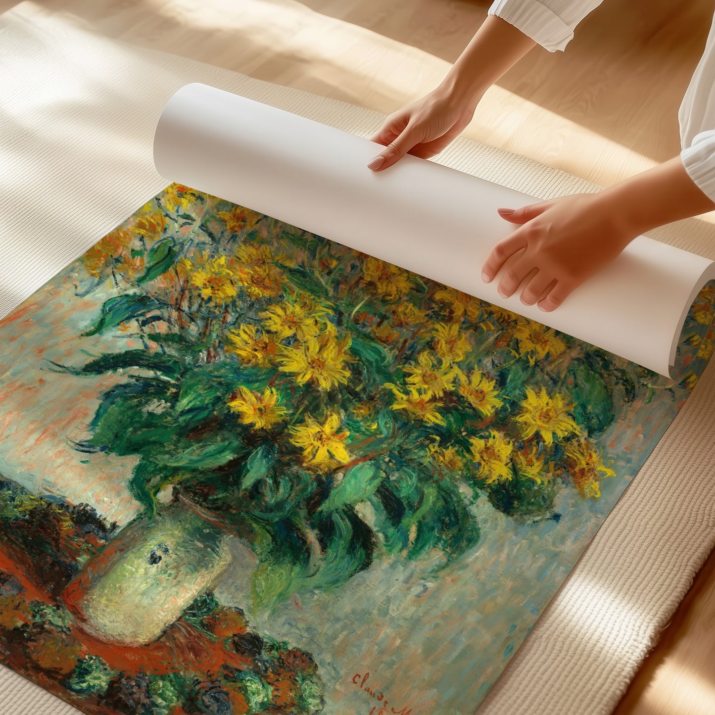 Jerusalem Artichoke Flowers (1880) – Claude Monet - Printed Masterpieces