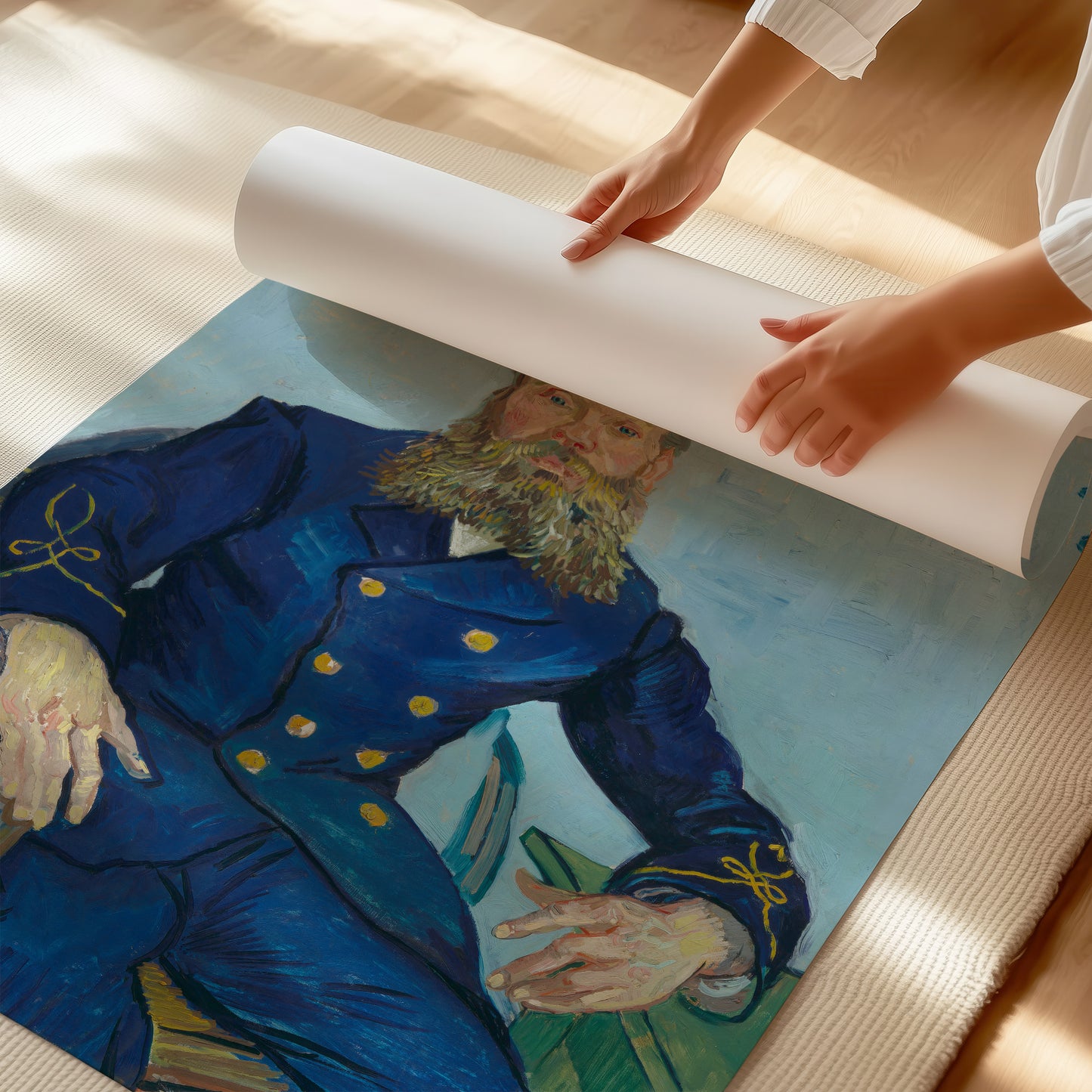 Portrait of the Postman Joseph Roulin (1888) – Vincent van Gogh