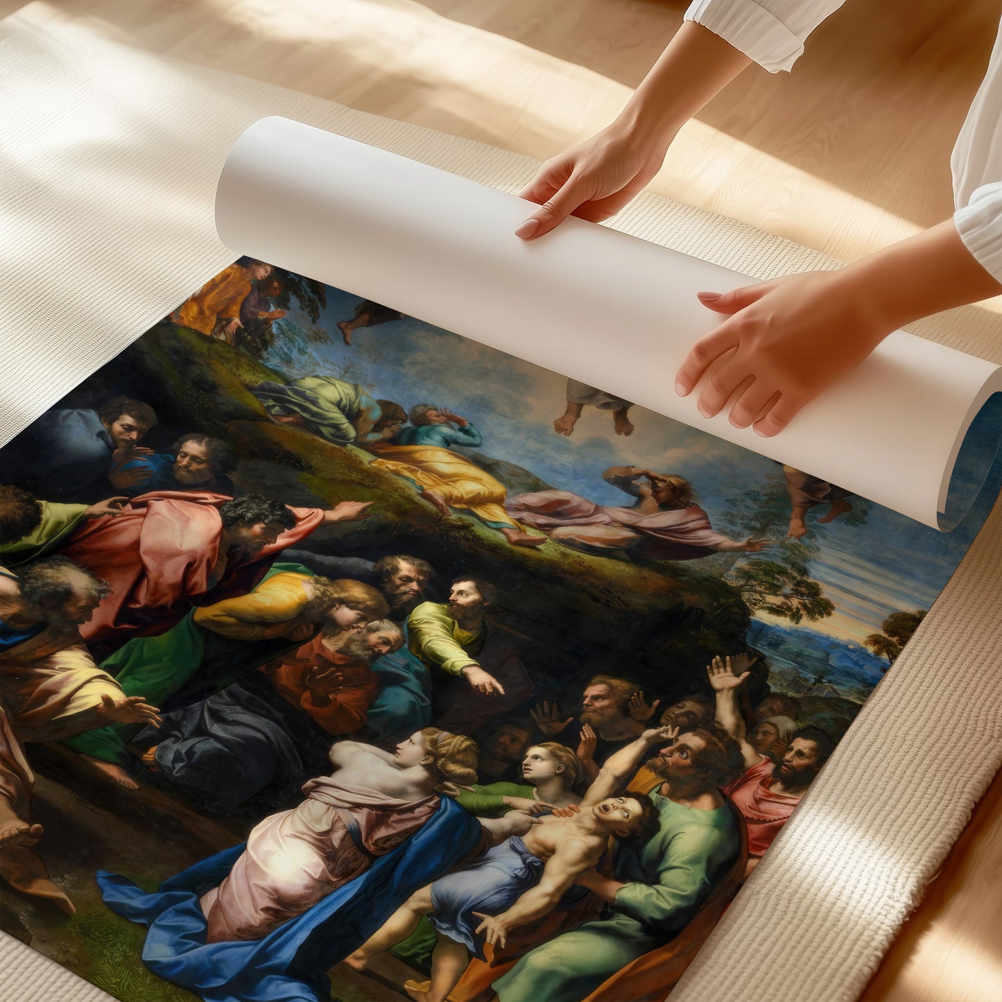 Transfiguration of Jesus – Raphael Santi, Classic Art Reproduction
