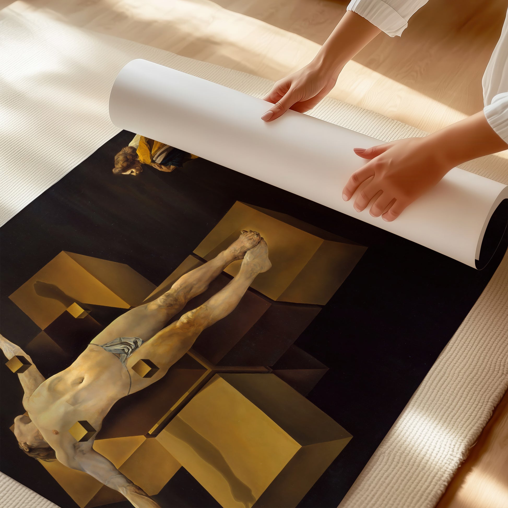 Crucifixion (Corpus Hypercubus) – Salvador Dalí, Classic Art Reproduction