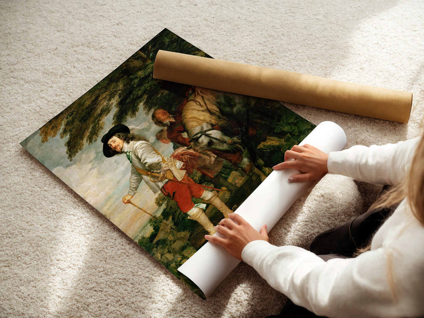 Charles I at the Hunt (1635) – Anthony van Dyck