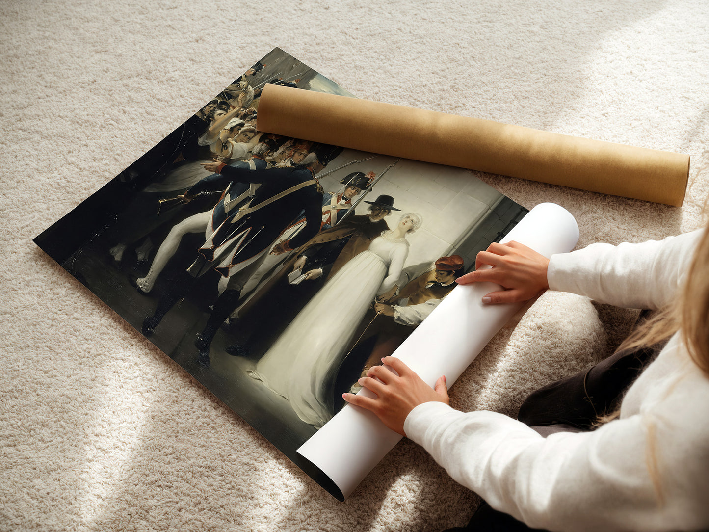 Marie Antoinette Being Taken to Her Execution (1794) – William Hamilton