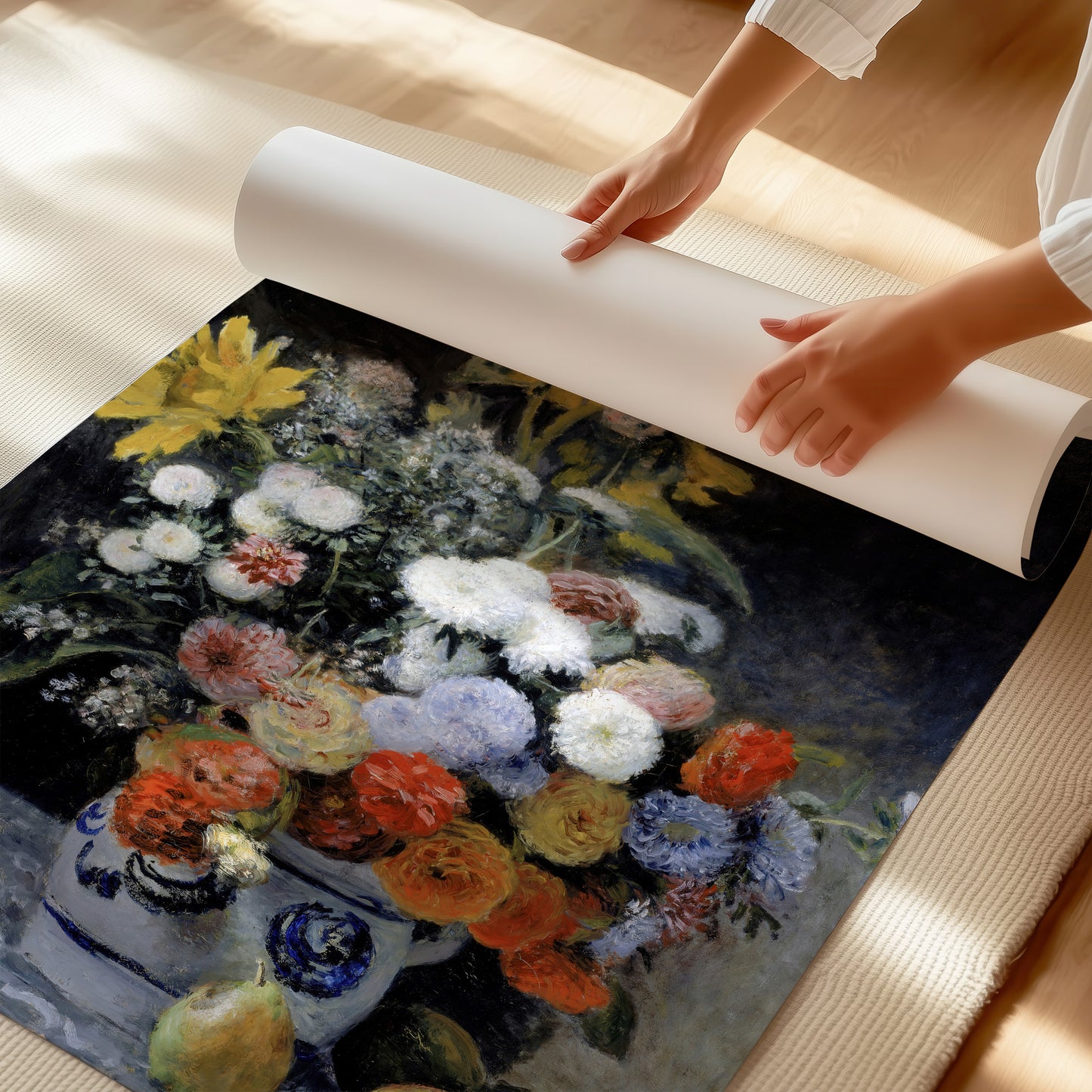 Mixed Flowers in an Earthenware Pot (1869) – Pierre-Auguste Renoir