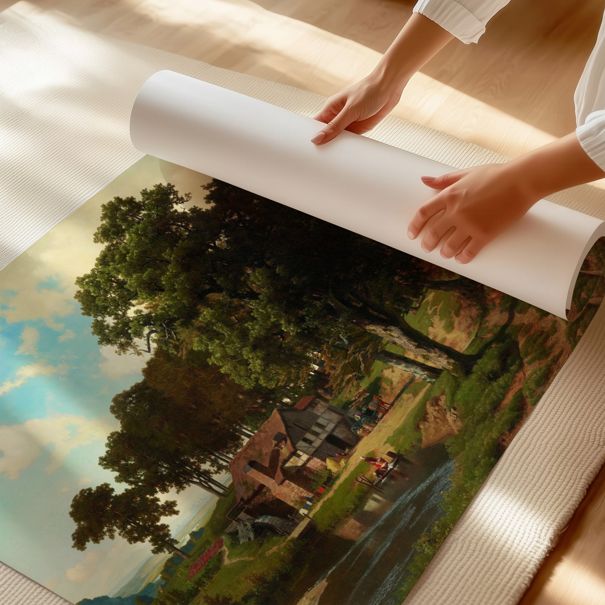A Rustic Mill – Albert Bierstadt, Classic Art Reproduction