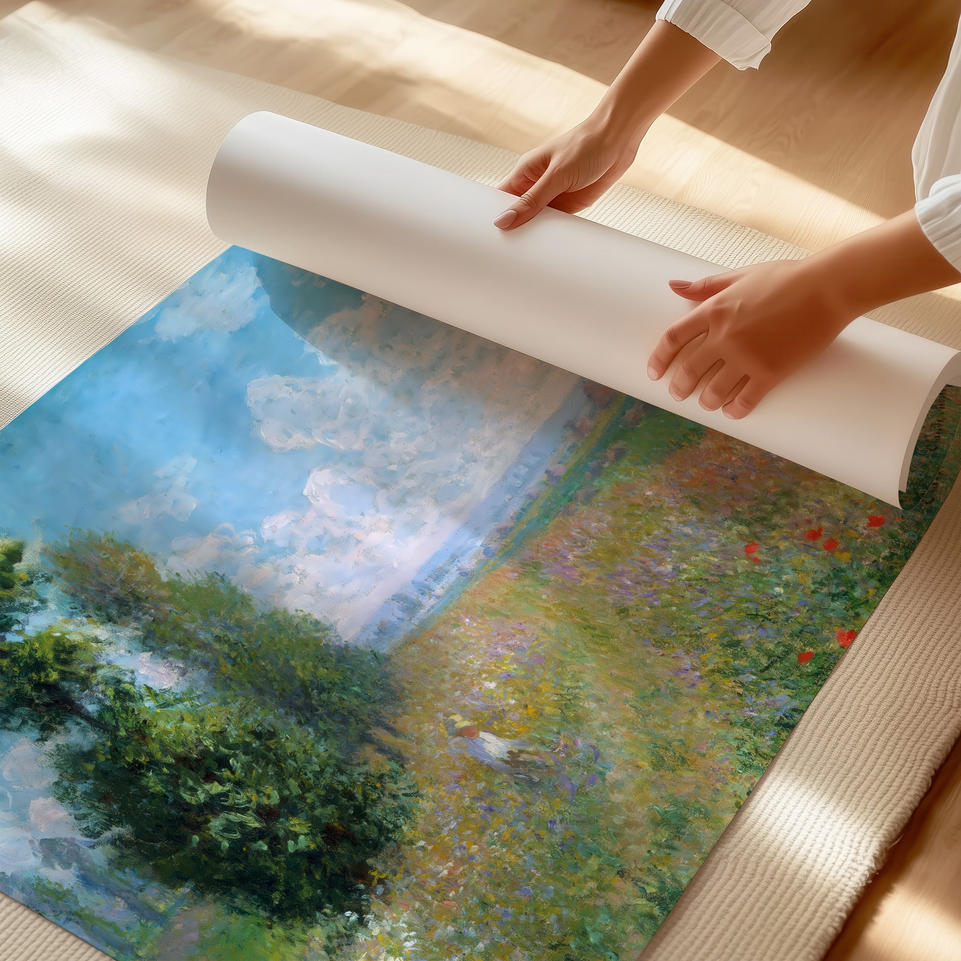 Meadow with Poplars (1875) – Claude Monet - Printed Masterpieces