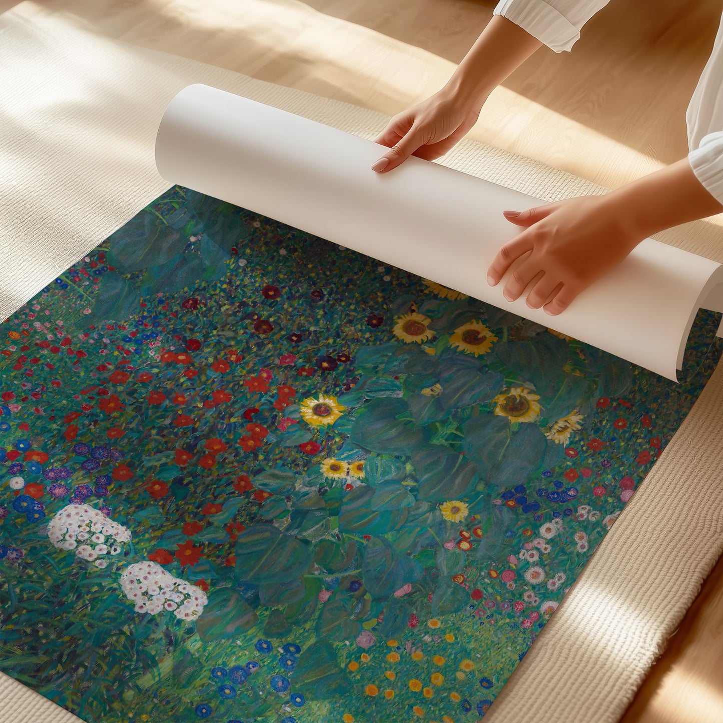 Farm Garden with Sunflowers (1907) – Gustav Klimt