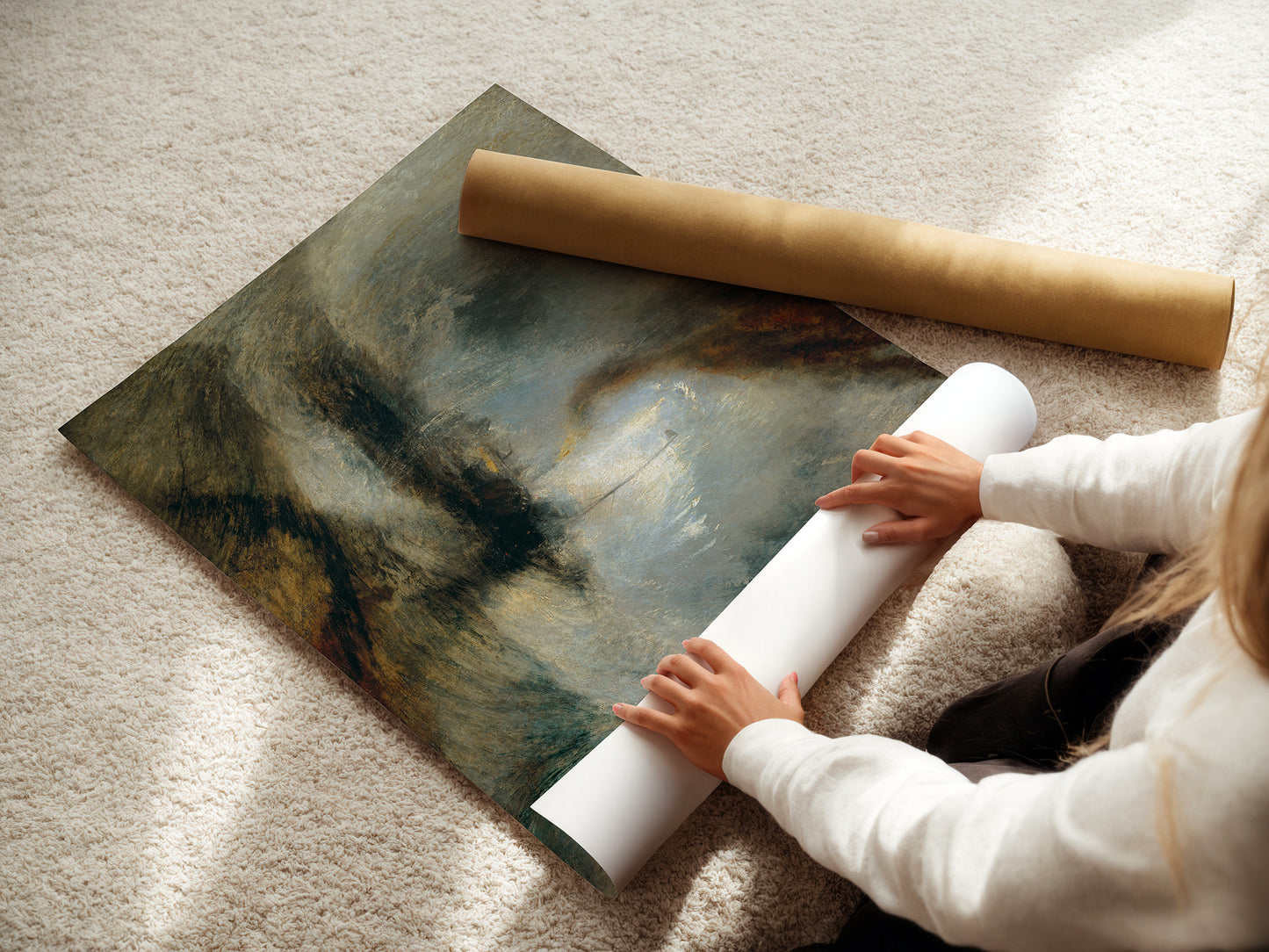Snow Storm - Steam-Boat off a Harbour's Mouth (1842) – Joseph Mallord William Turner