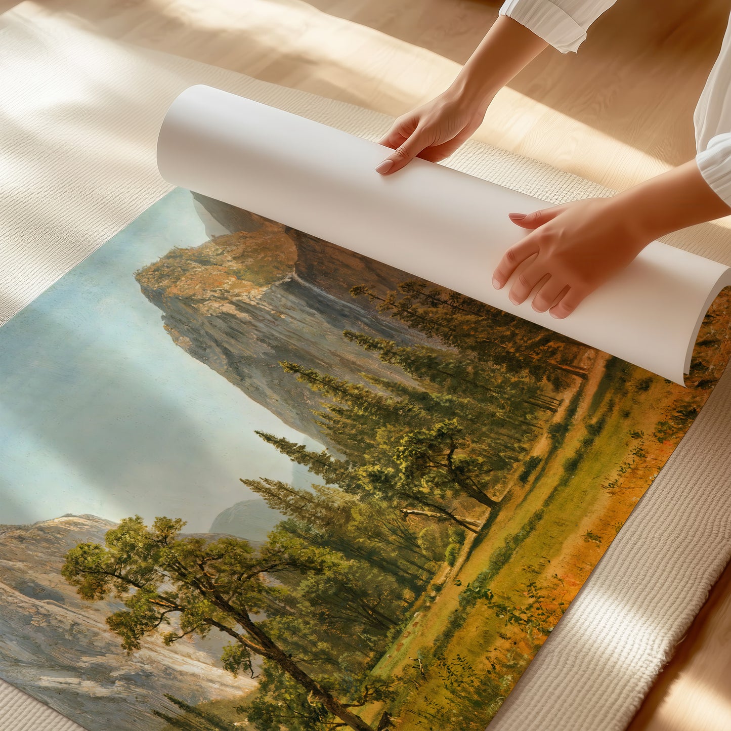 Bridal Veil Falls in Yosemite Valley (1871–1873) – Albert Bierstadt