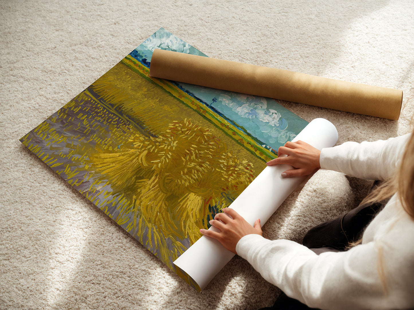 Wheatfield with Cypresses (1888) – Vincent van Gogh
