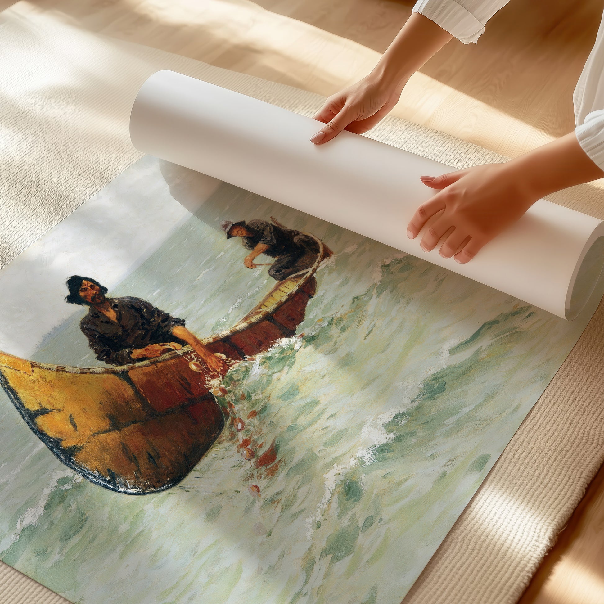 Hauling the Gill Net (1905) – Frederic Remington - Printed Masterpieces