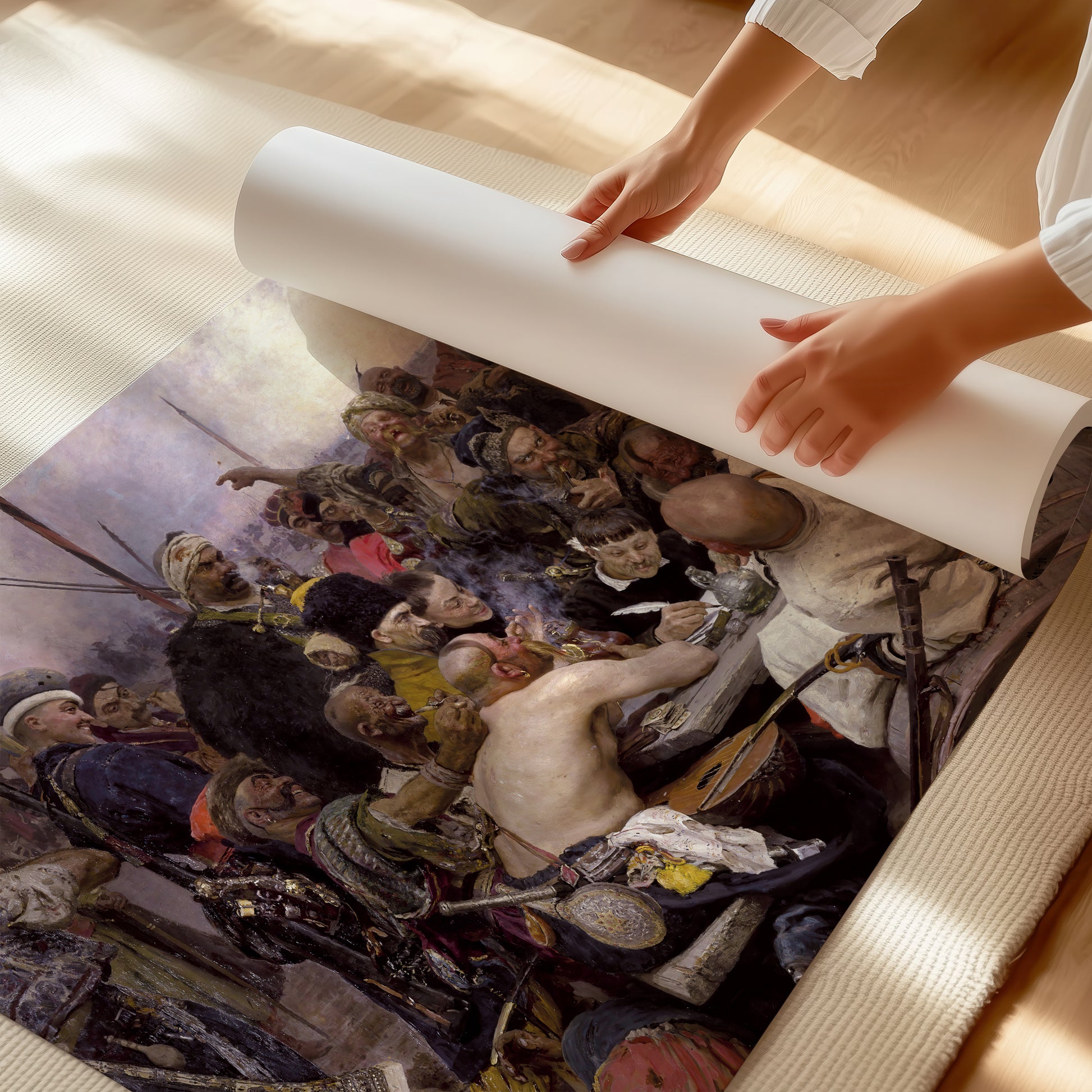 Reply of the Zaporozhian Cossacks (1880–1891) – Ilya Repin - Printed Masterpieces