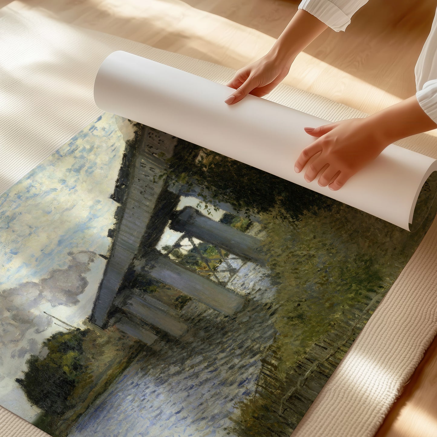 The Railroad bridge in Argenteuil (1873–1874) – Claude Monet