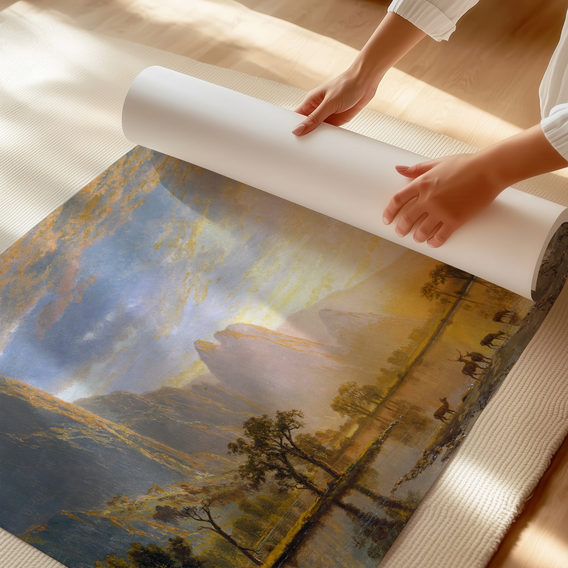 Valley of the Yosemite – Albert Bierstadt, Classic Art Reproduction
