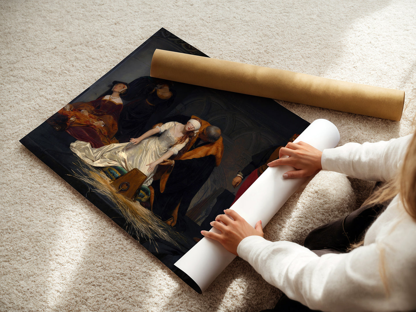 Execution of Lady Jane Grey (1833) – Paul Delaroche