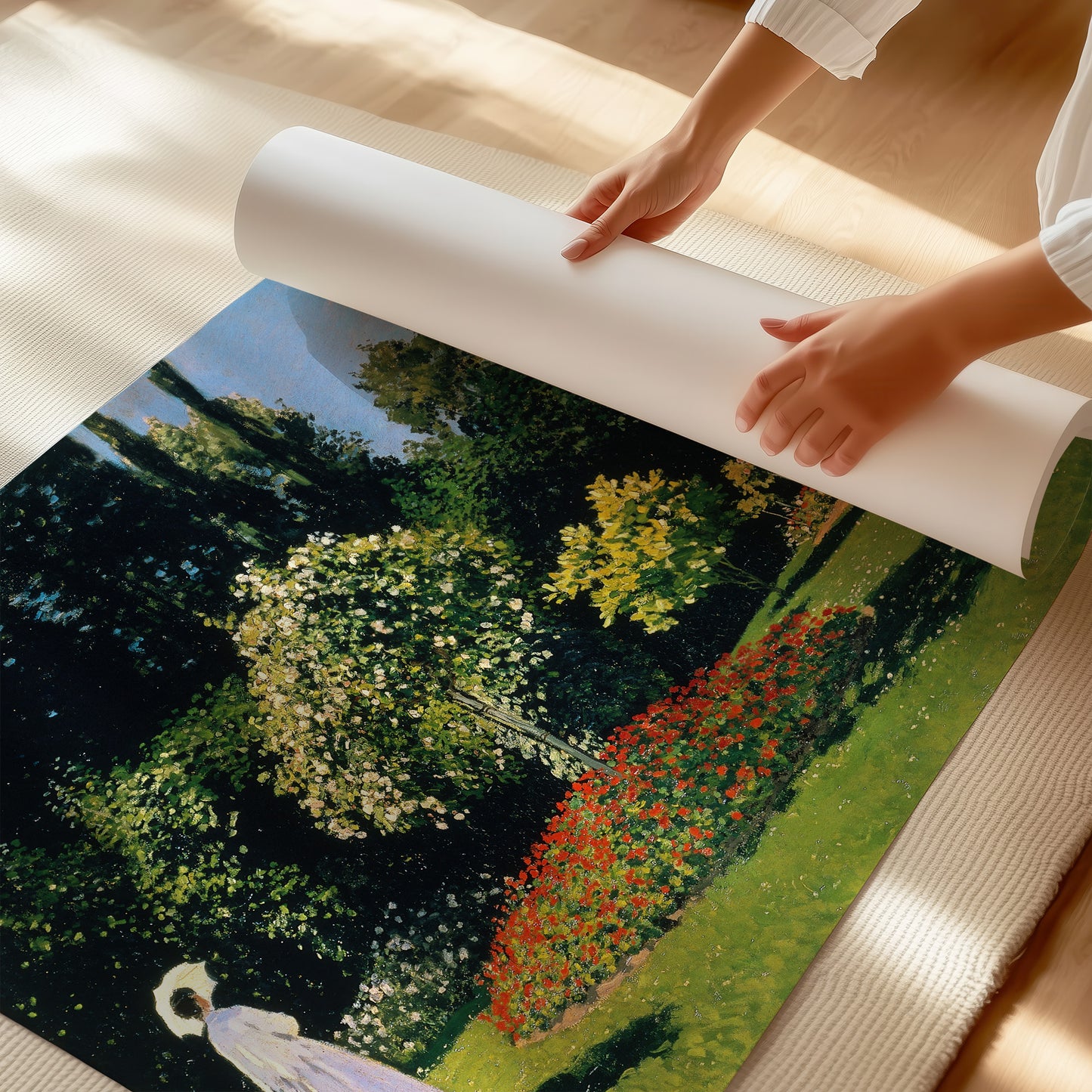 Woman in the Garden (1866) – Claude Monet - Printed Masterpieces