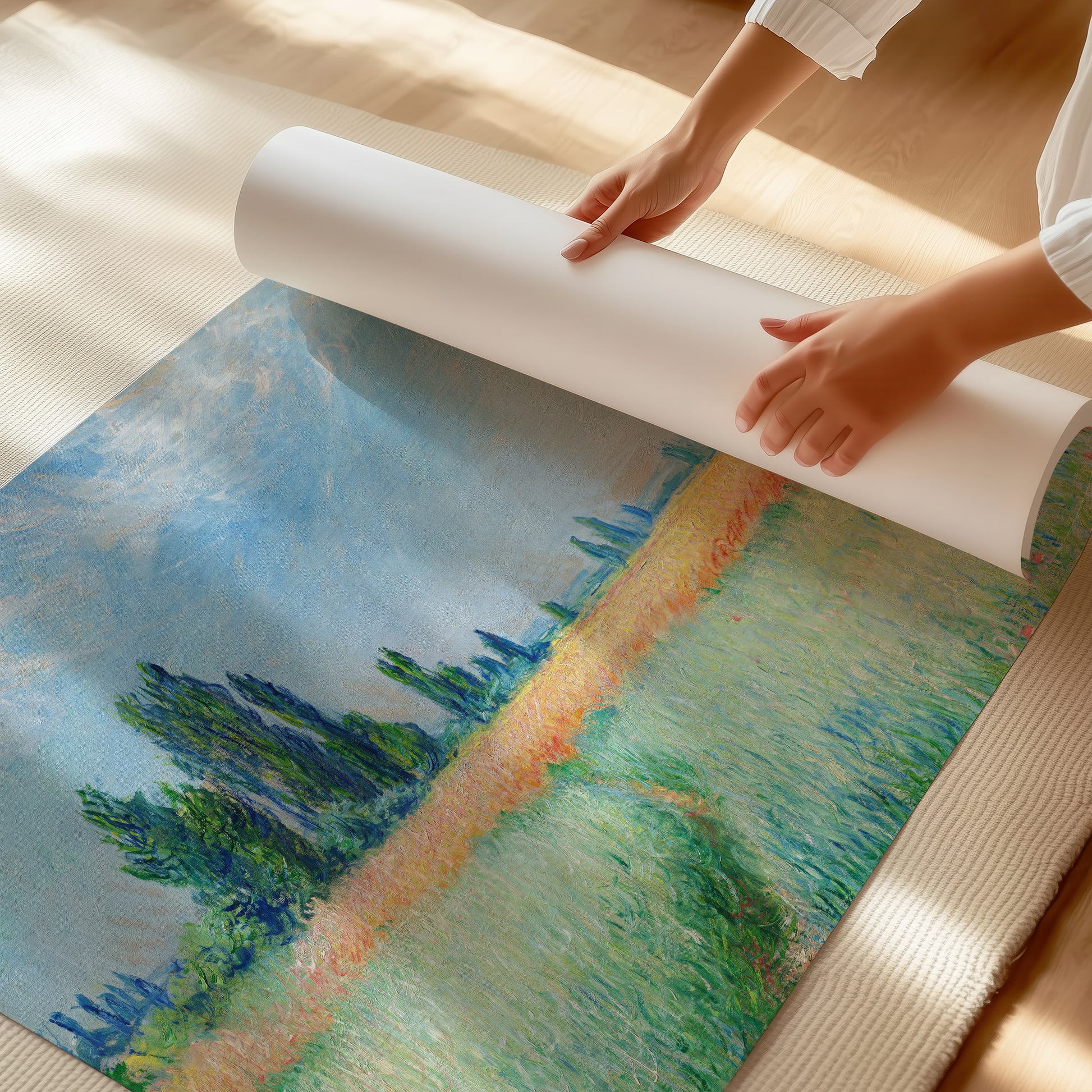Wheatfield (1881) – Claude Monet - Printed Masterpieces