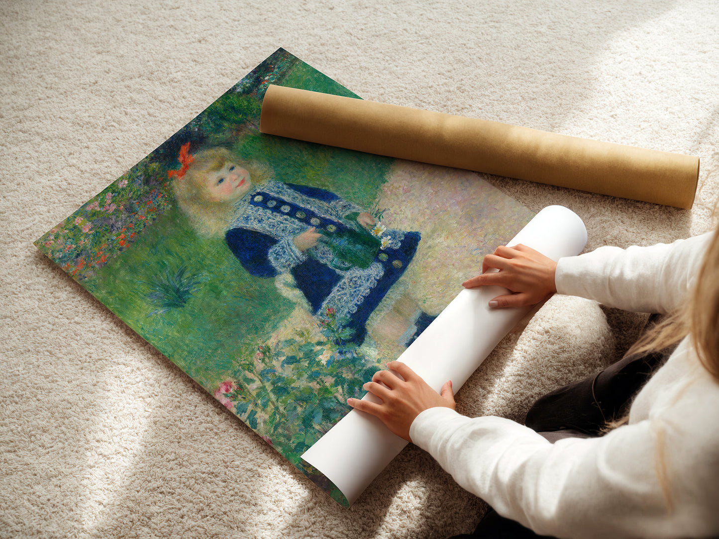 Girl with Watering Can (1876) – Pierre-Auguste Renoir