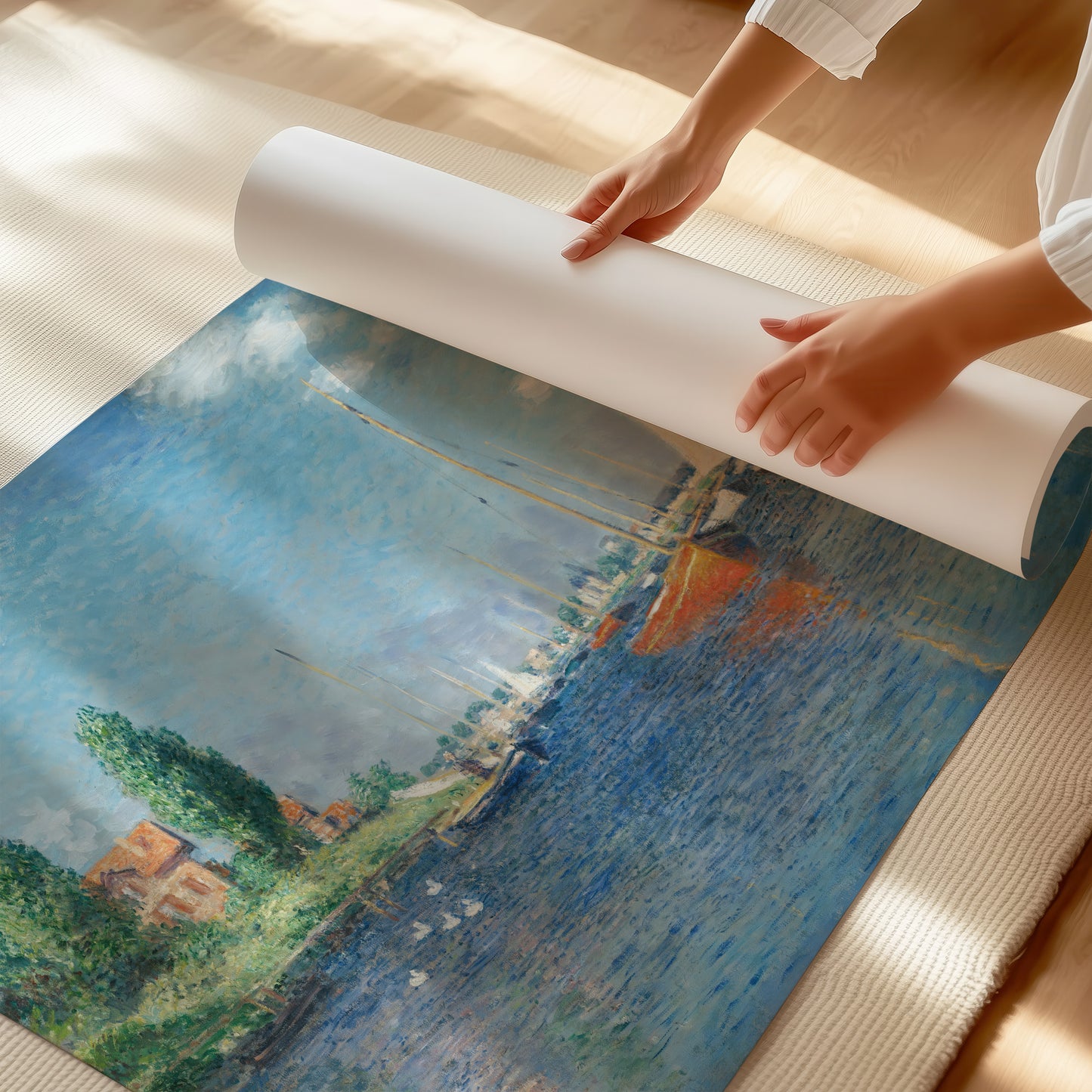 Red Boats (1875) – Claude Monet