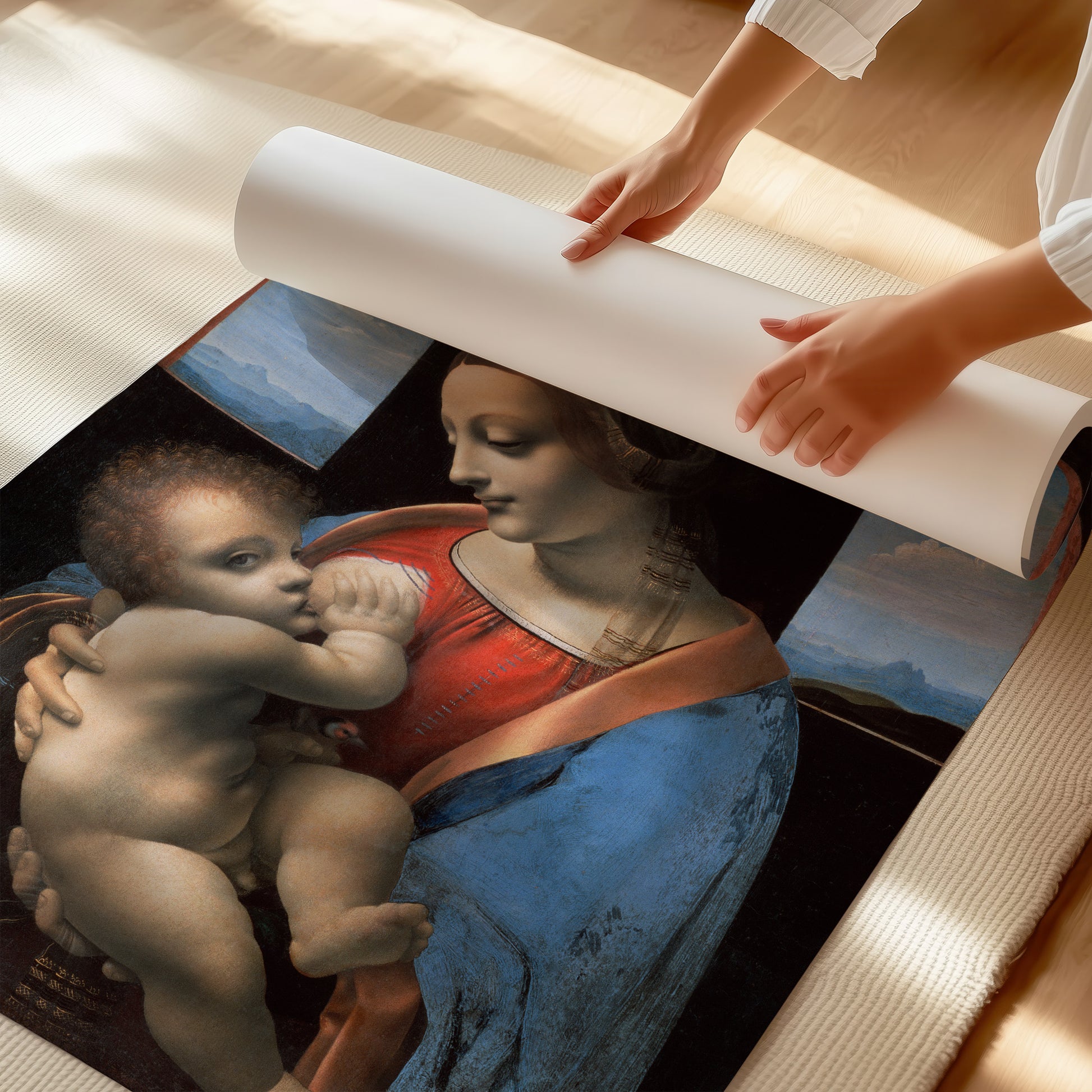 Madonna and Child (Madonna Litta) – Leonardo da Vinci, Classic Art Reproduction