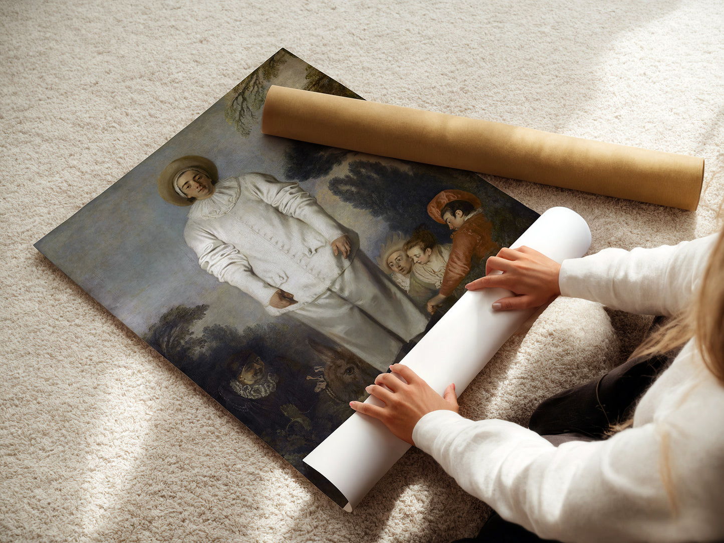 Pierrot, formerly known as Gilles (1718) – Jean-Antoine Watteau