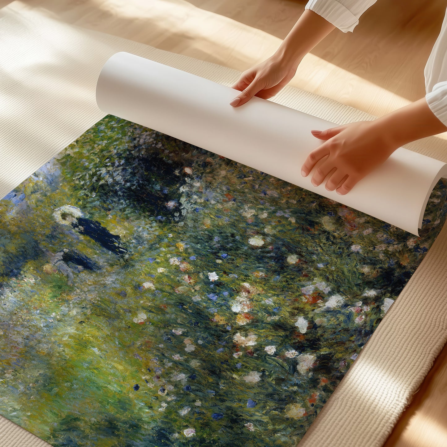 Woman with a Parasol in a Garden (1875) – Pierre-Auguste Renoir