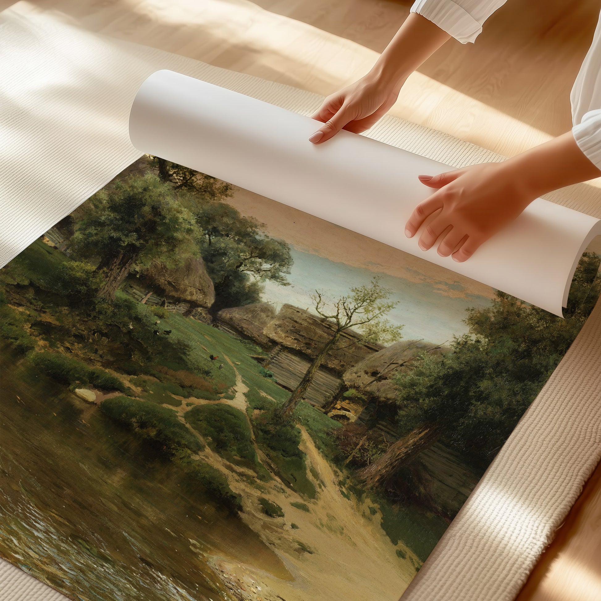 Backyards – Vasily Polenov, Classic Art Reproduction