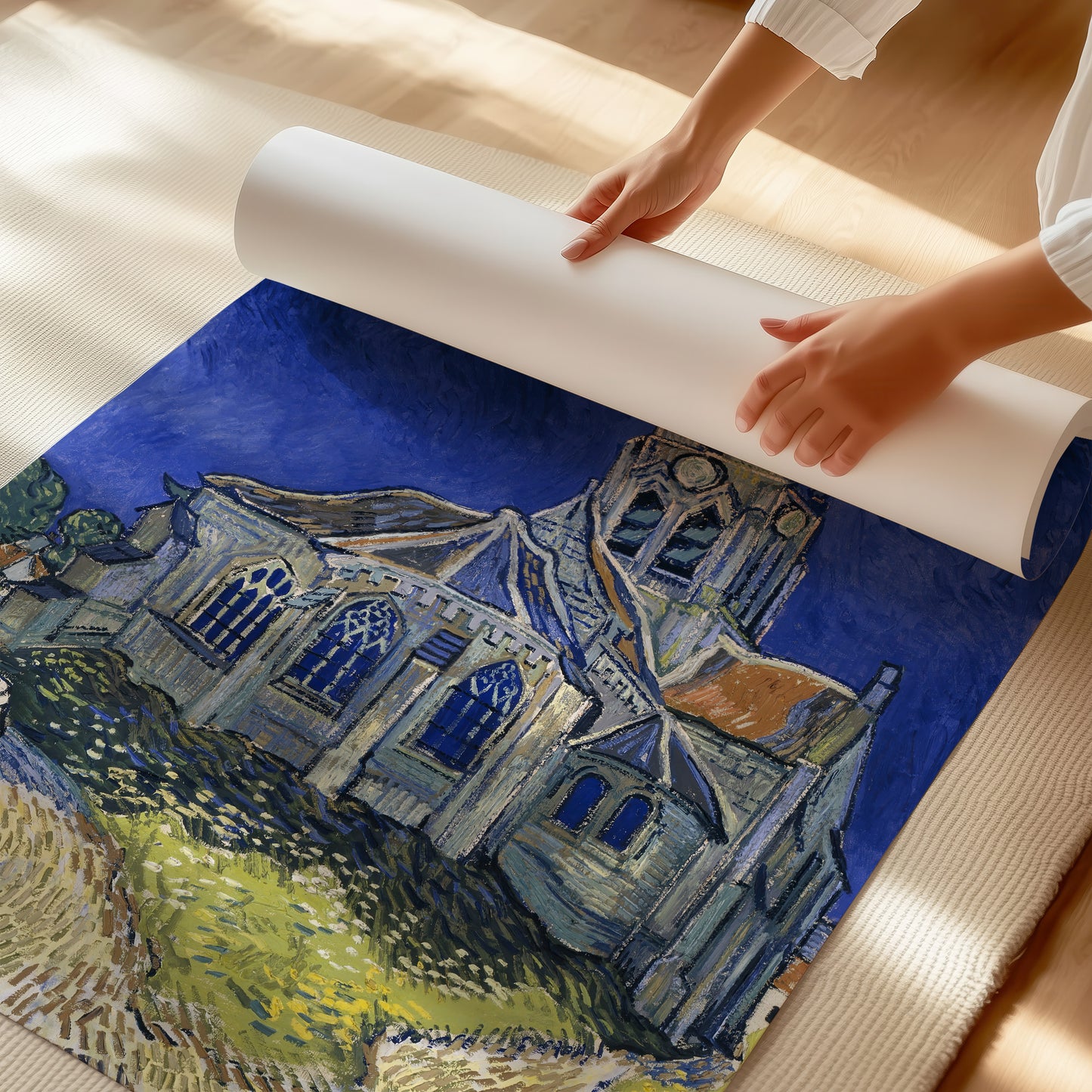Church in Auvers - sur - Oise (1890) – Vincent van Gogh - Printed Masterpieces