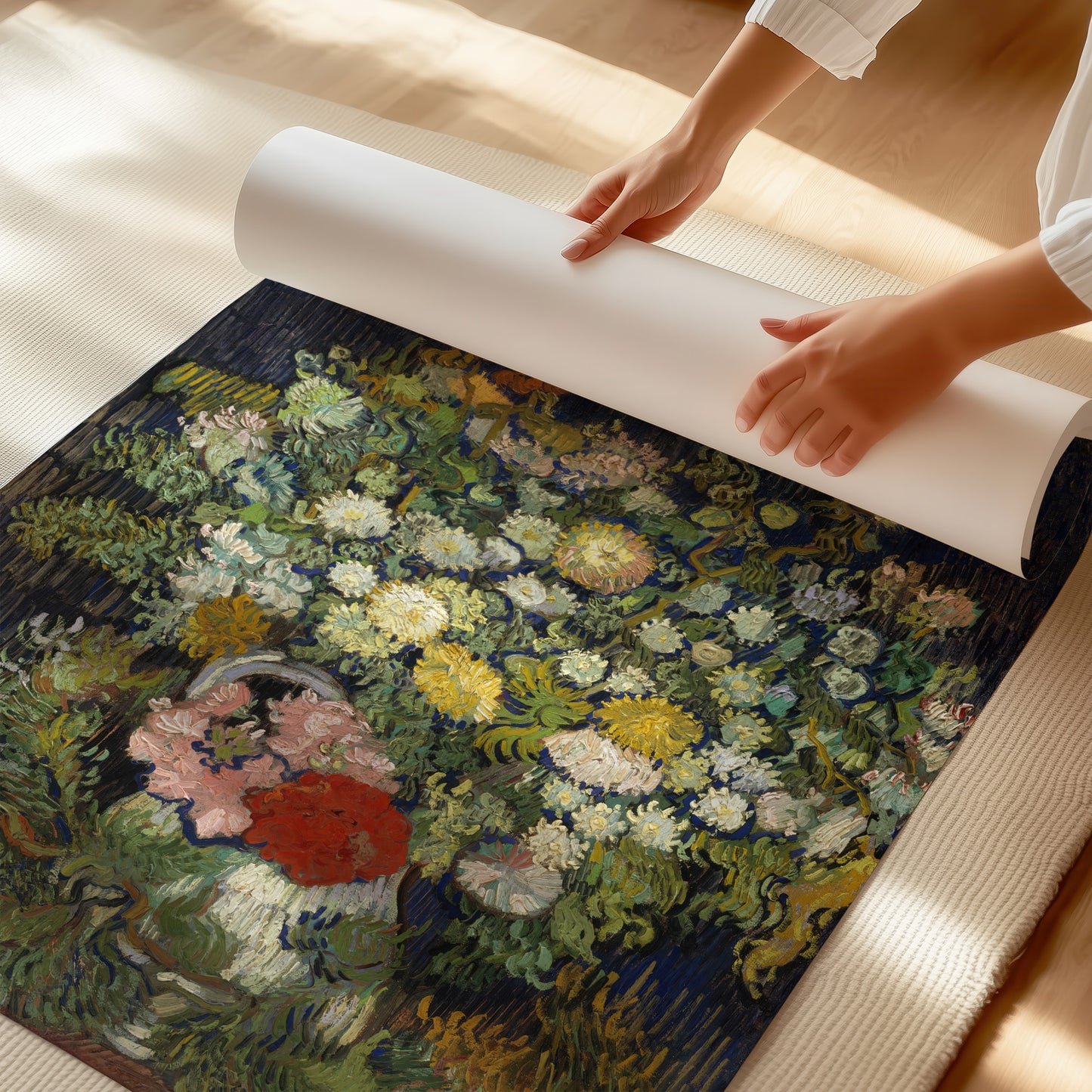 Bouquet of Flowers in a Vase (1890) – Vincent van Gogh