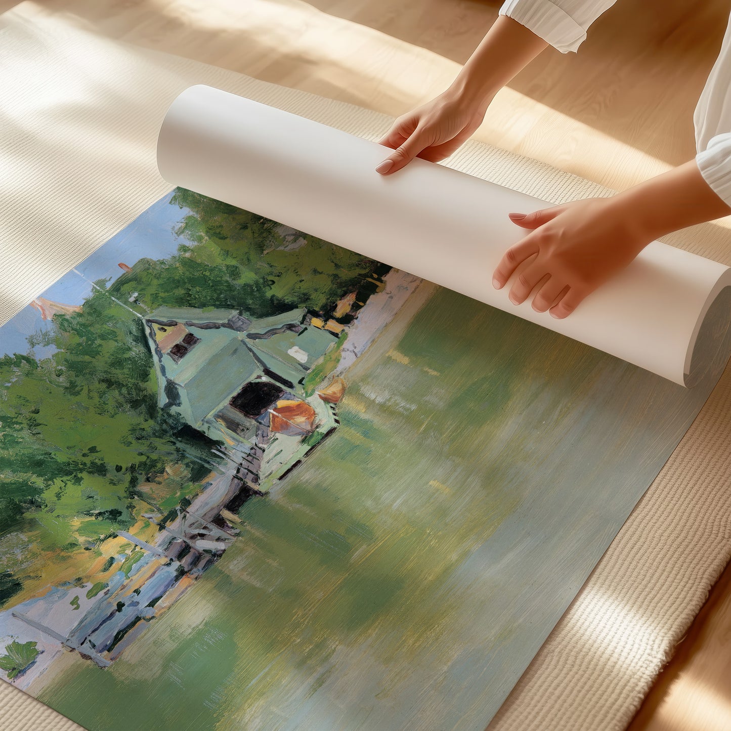 Boat House at Ingleneuk (1903) – Frederic Remington