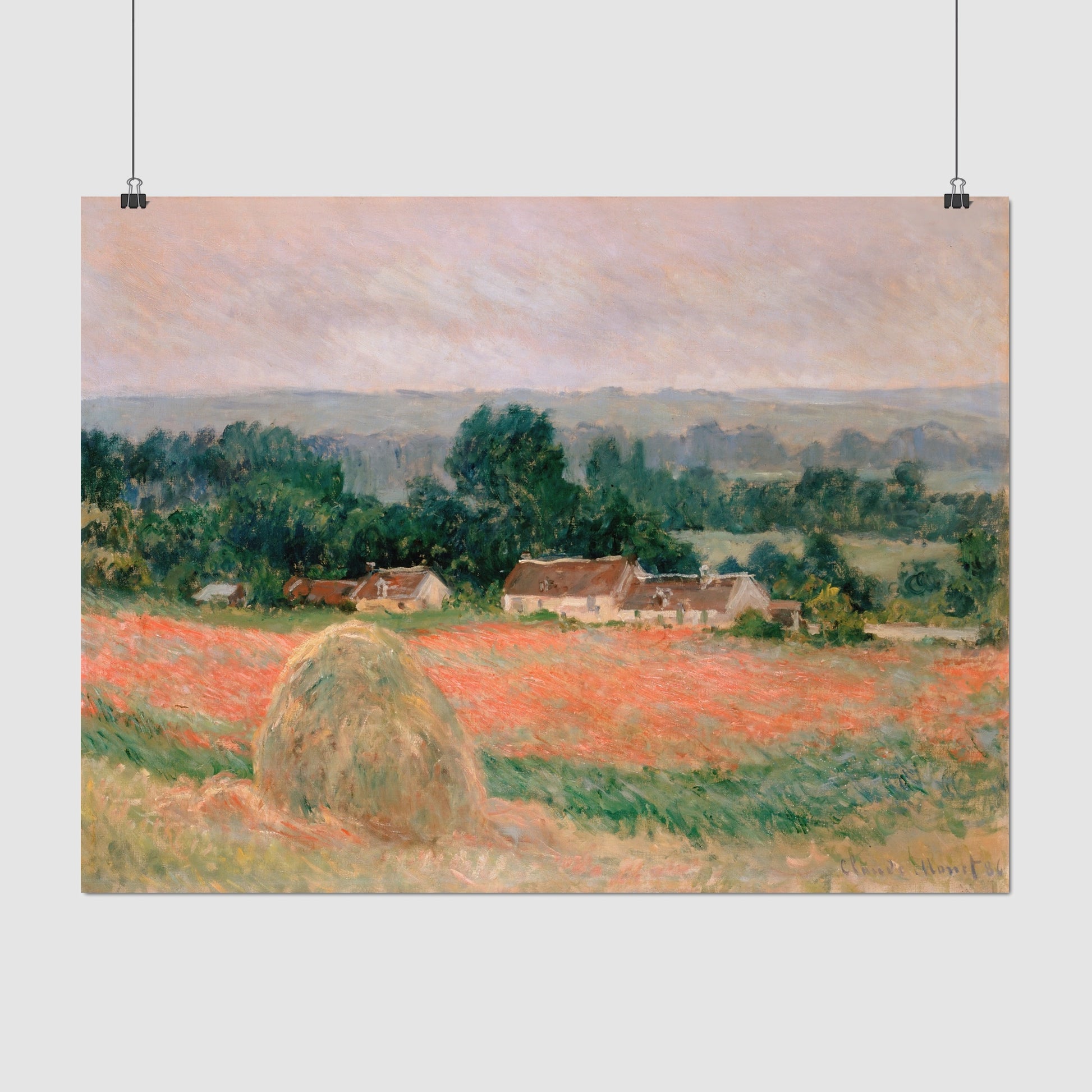 Haystack at Giverny – Claude Monet, Classic Art Reproduction
