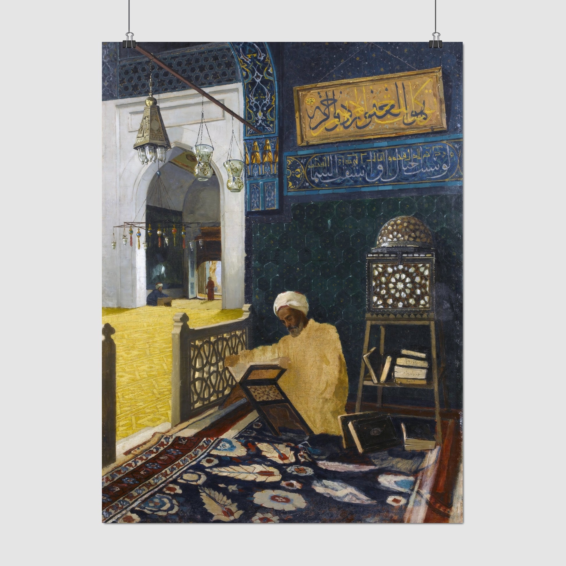 Kur’an Tilaveti , Reciting the Quran – Osman Hamdi Bey, Classic Art Reproduction