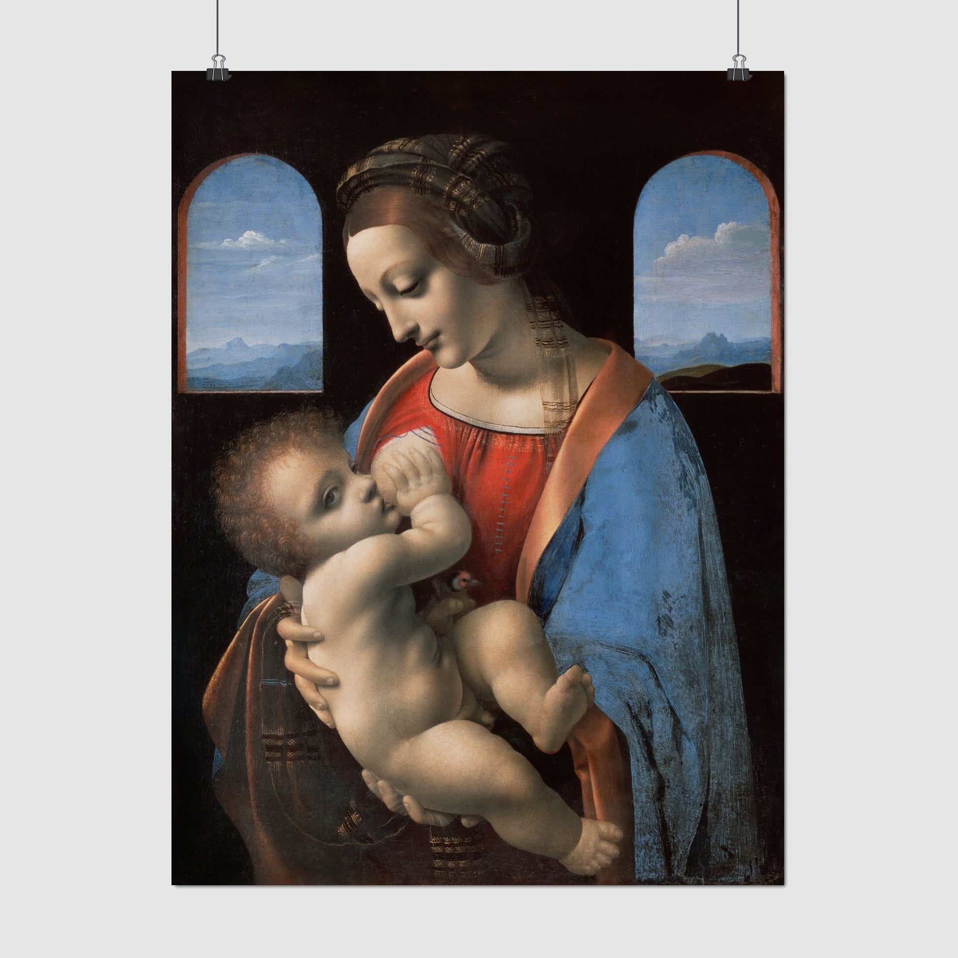 Madonna and Child (Madonna Litta) – Leonardo da Vinci, Classic Art Reproduction