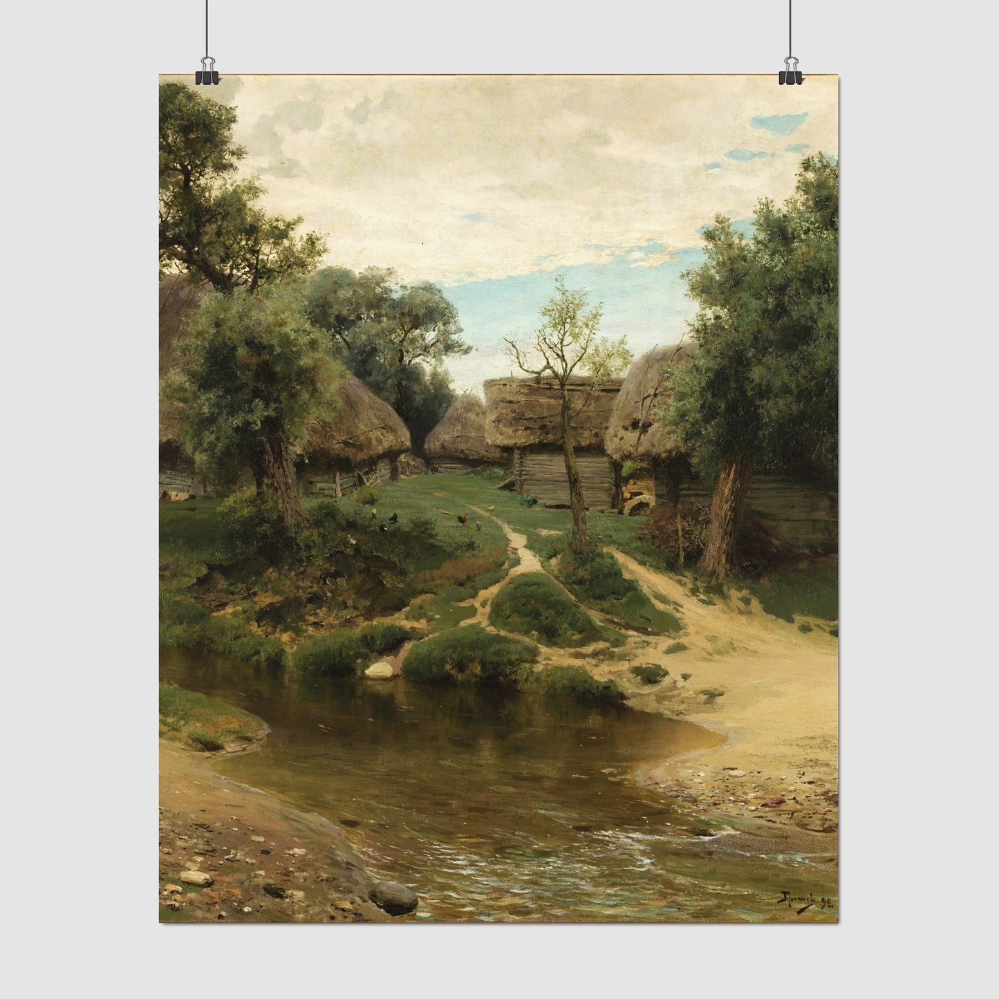 Backyards – Vasily Polenov, Classic Art Reproduction