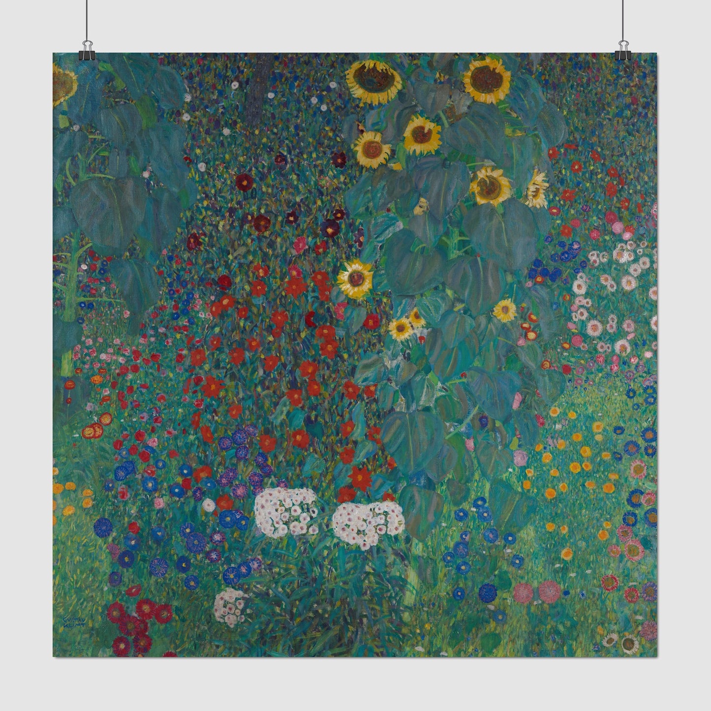 Farm Garden with Sunflowers (1907) – Gustav Klimt