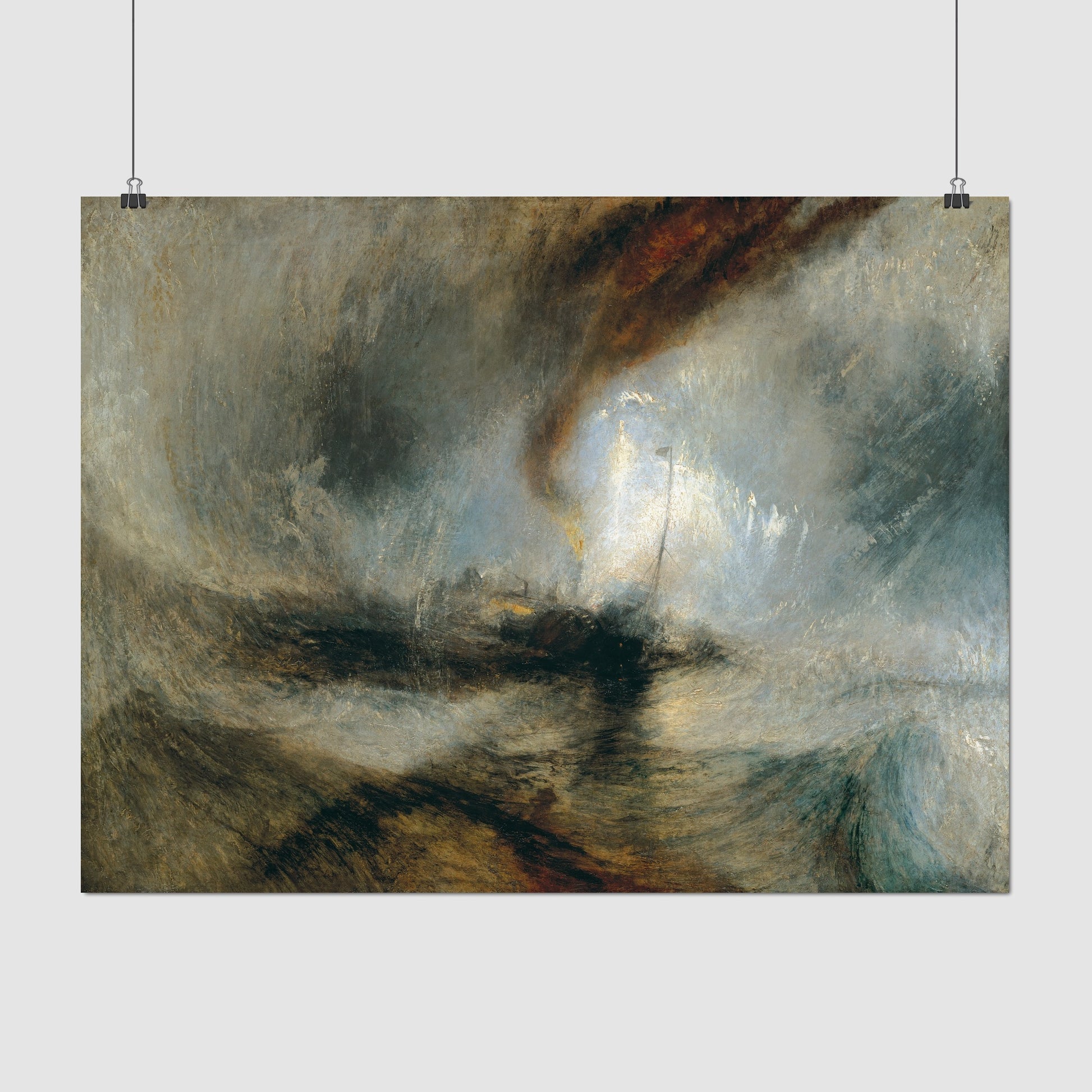 Snow Storm - Steam-Boat off a Harbour's Mouth (1842) – Joseph Mallord William Turner