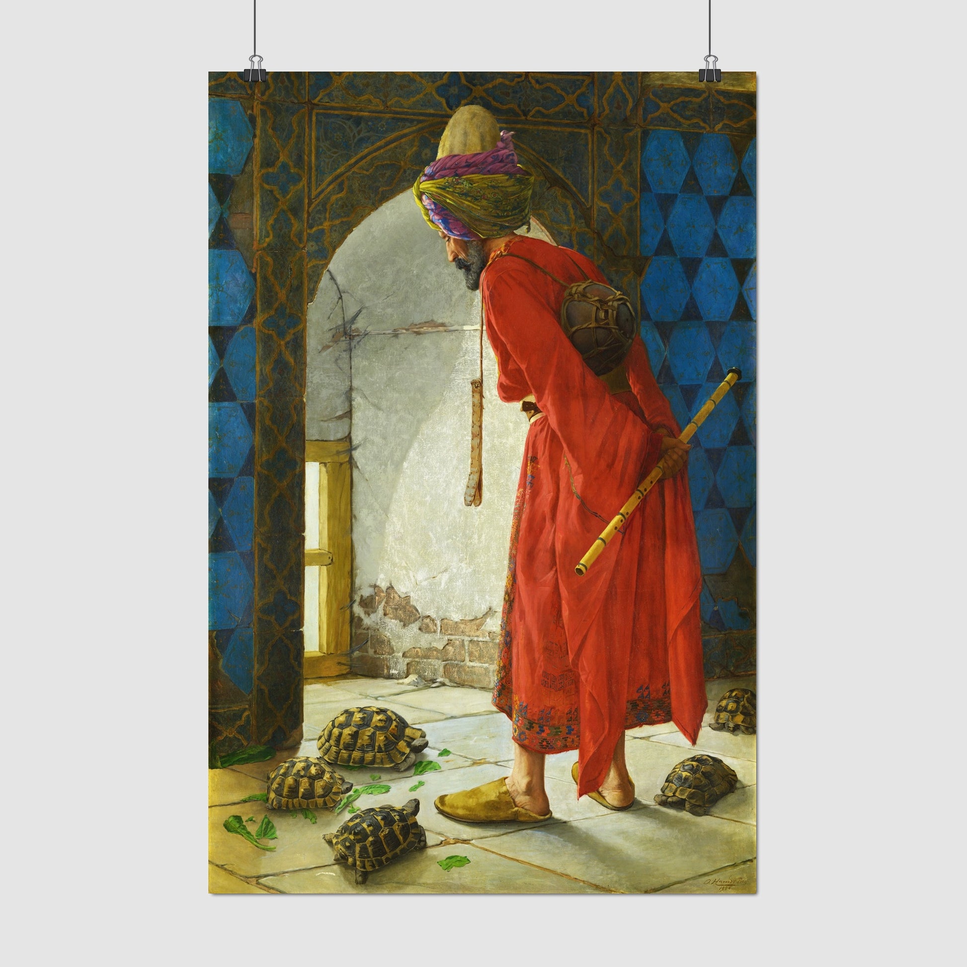 Tortoise Trainer – Osman Hamdi Bey, Classic Art Reproduction