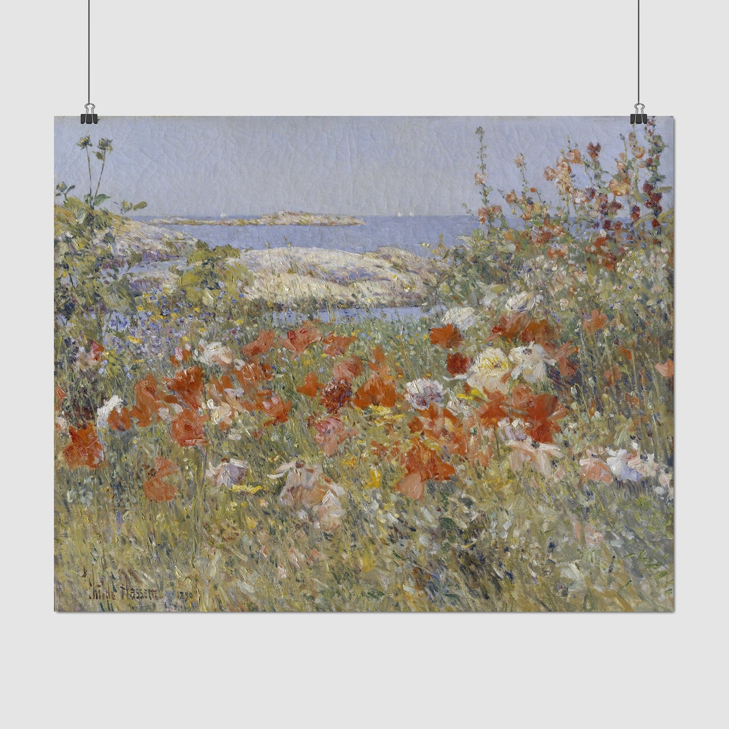 Celia Thaxter's Garden – Childe Hassam, Classic Art Reproduction
