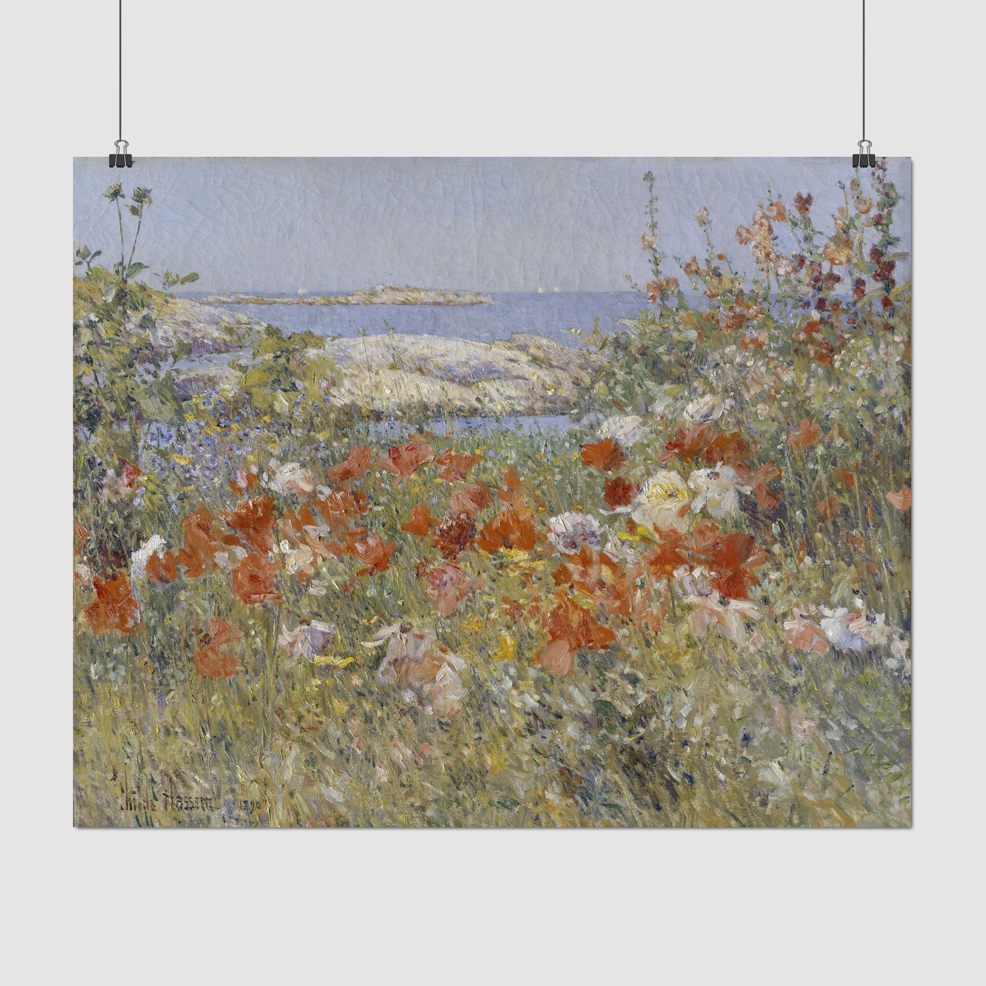 Celia Thaxter's Garden – Childe Hassam, Classic Art Reproduction