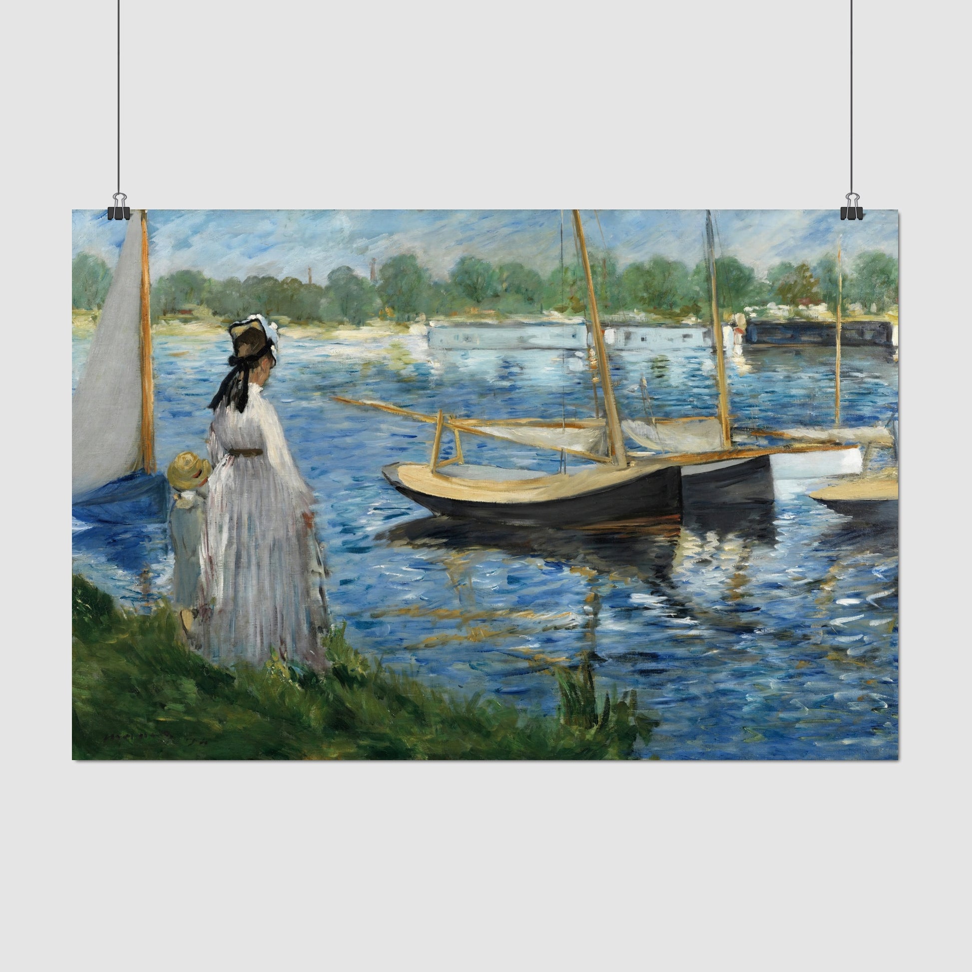 Banks of the Seine at Argenteuil (1874) – Edouard Manet