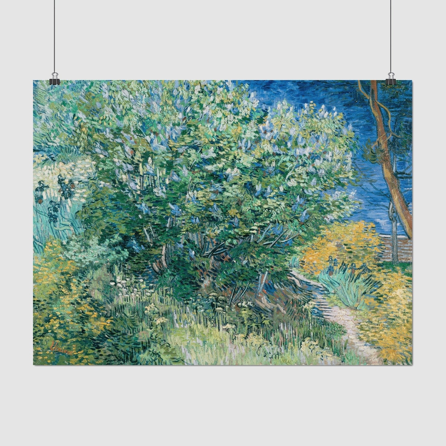 Lilac Bush (1889) – Vincent van Gogh - Printed Masterpieces
