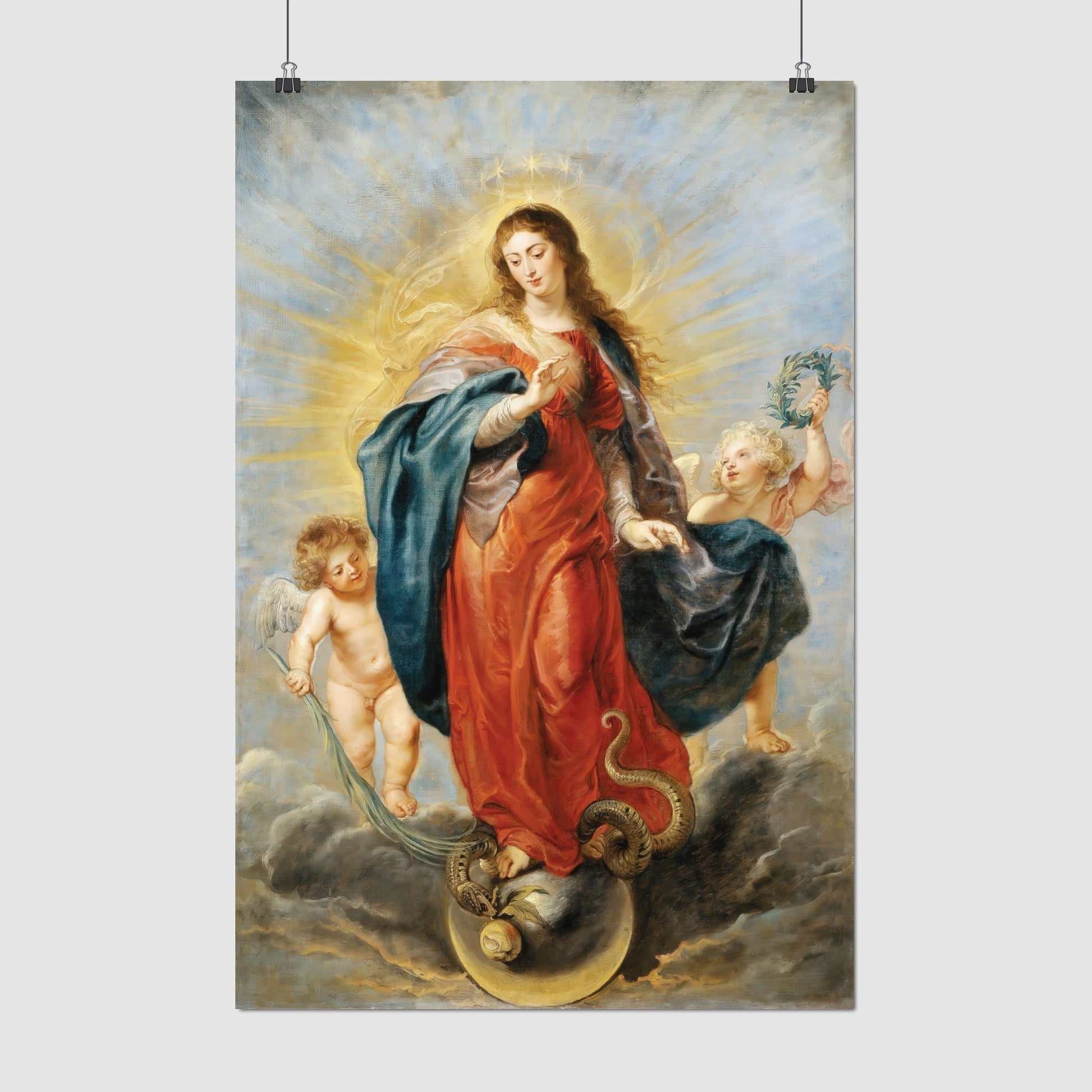 Virgin of Immaculate Conception, Virgin Mary – Peter Paul Rubens, Classic Art Reproduction
