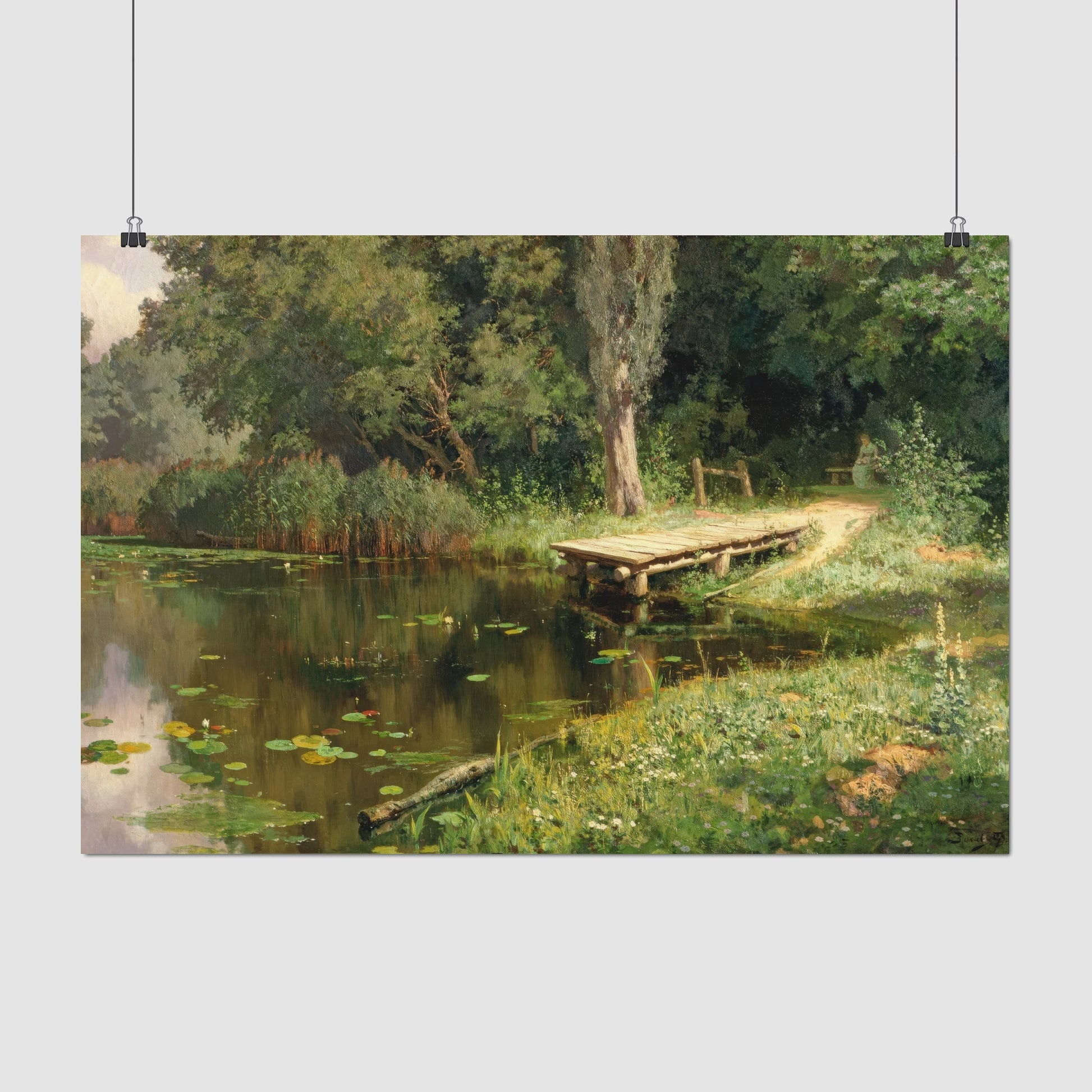 Overgrown Pond – Vasily Polenov, Classic Art Reproduction