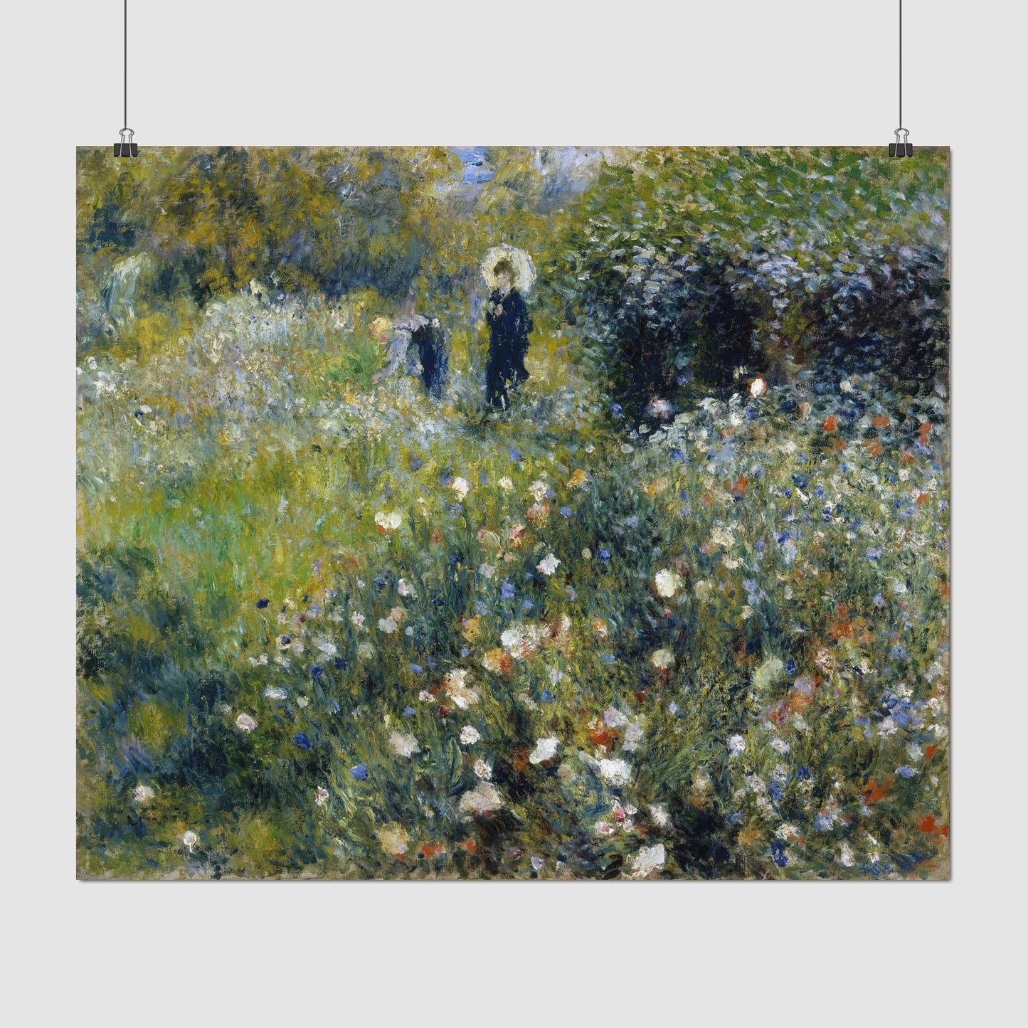 Woman with a Parasol in a Garden (1875) – Pierre-Auguste Renoir