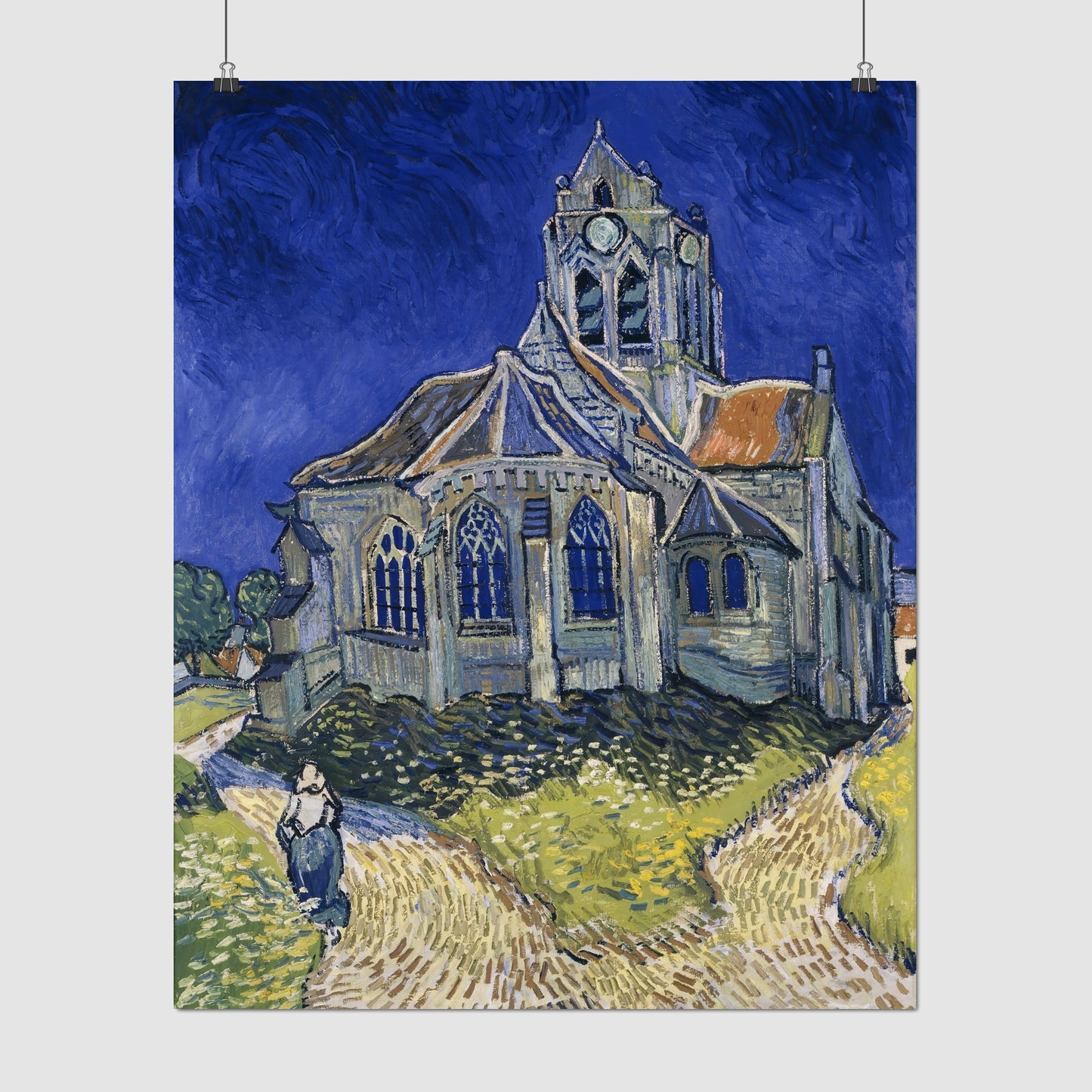 Church in Auvers - sur - Oise (1890) – Vincent van Gogh - Printed Masterpieces