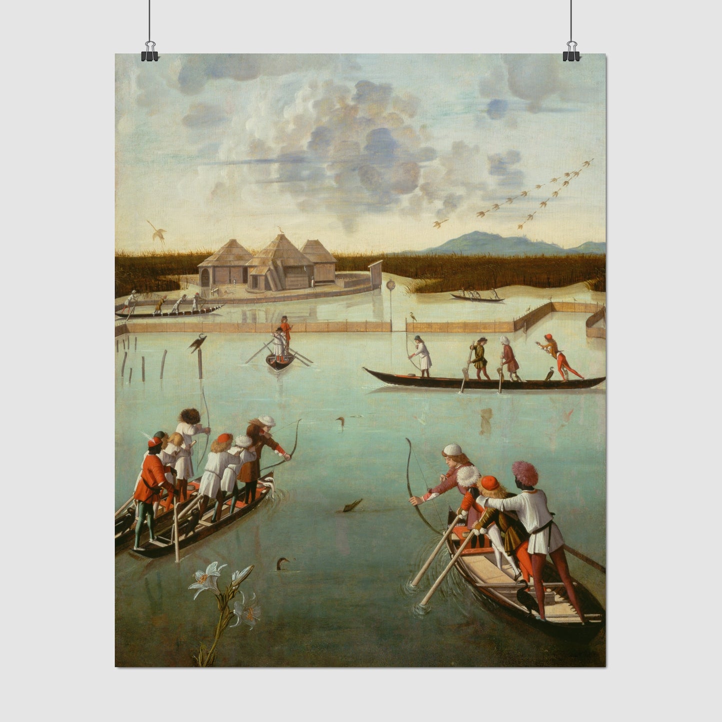 Hunting on the Lagoon (1490–1495) – Vittore Carpaccio