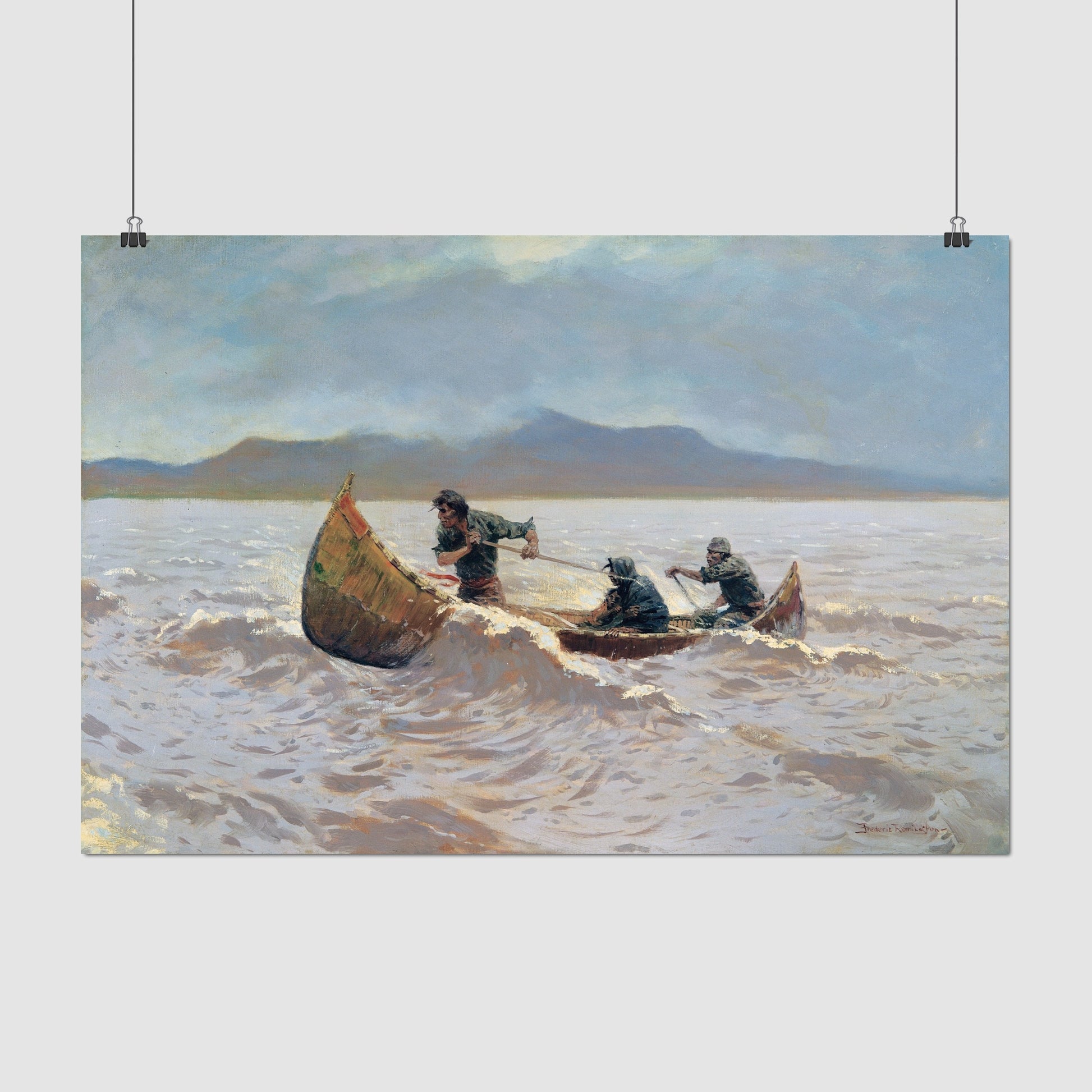 The Howl of the Weather (1905) – Frederic Remington - Printed Masterpieces