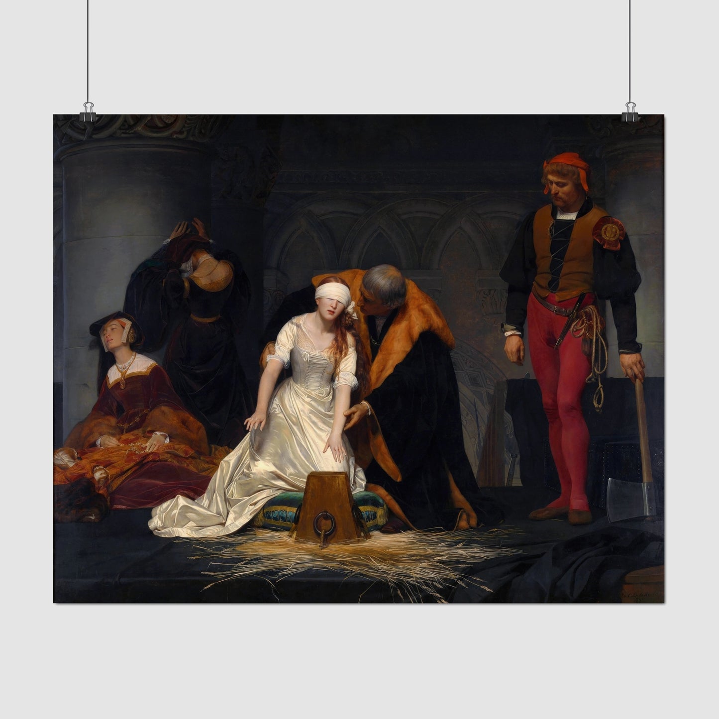 Execution of Lady Jane Grey (1833) – Paul Delaroche