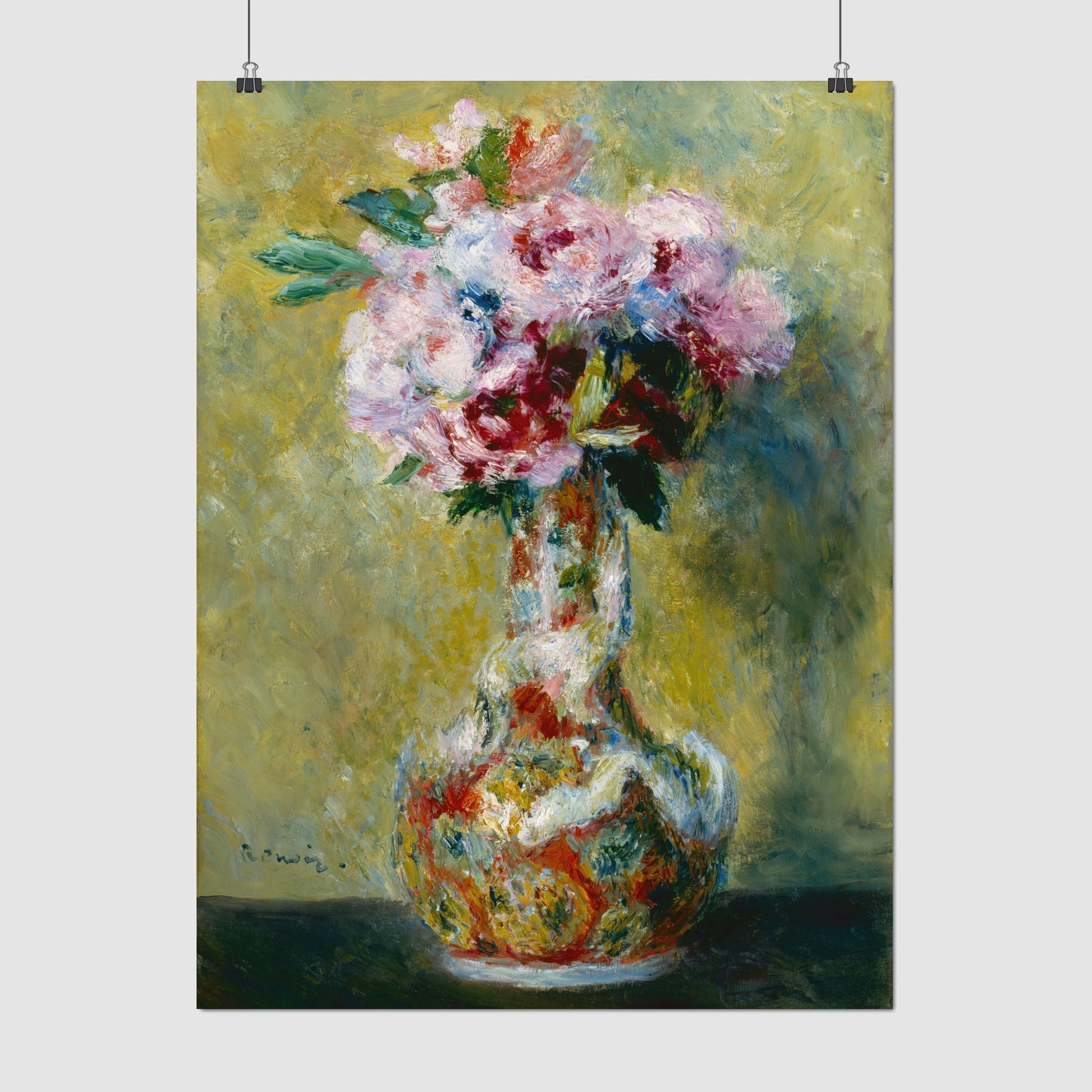 Bouquet in a Vase (1878) – Pierre - Auguste Renoir - Printed Masterpieces
