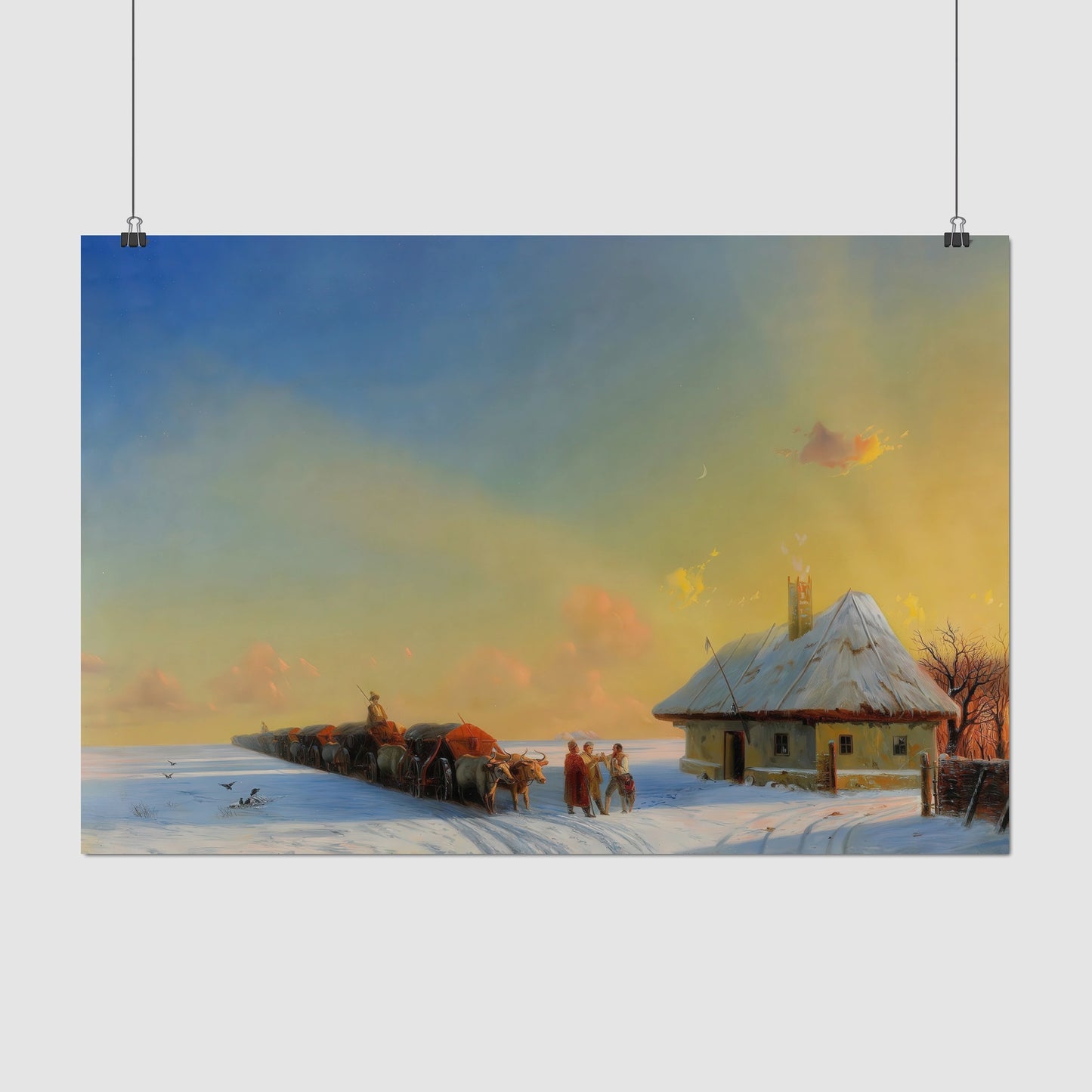 Chumaks in Ukraine (1850) – Ivan Aivazovsky